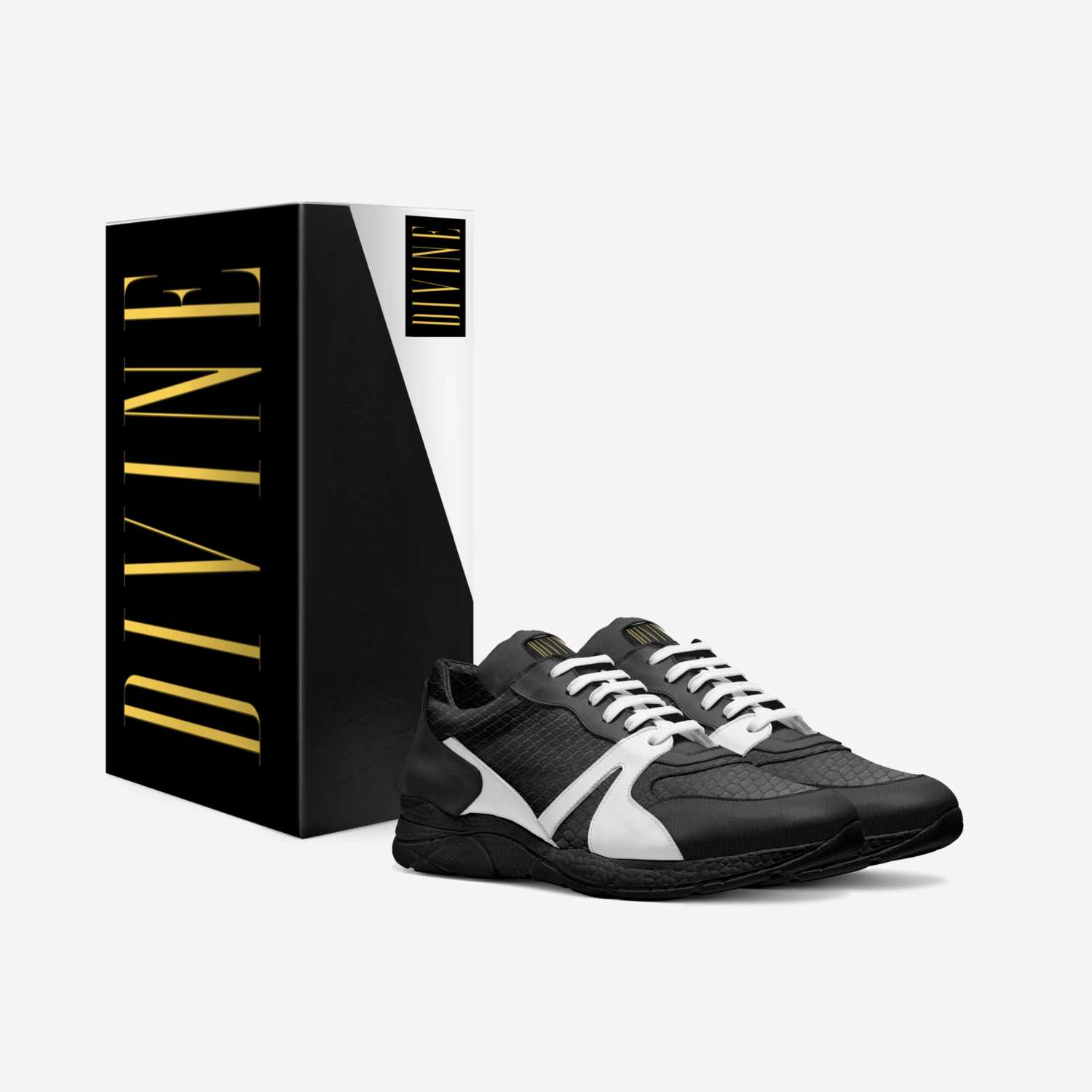 Divine Collective  custom made in Italy shoes by Deante Baker | Box view