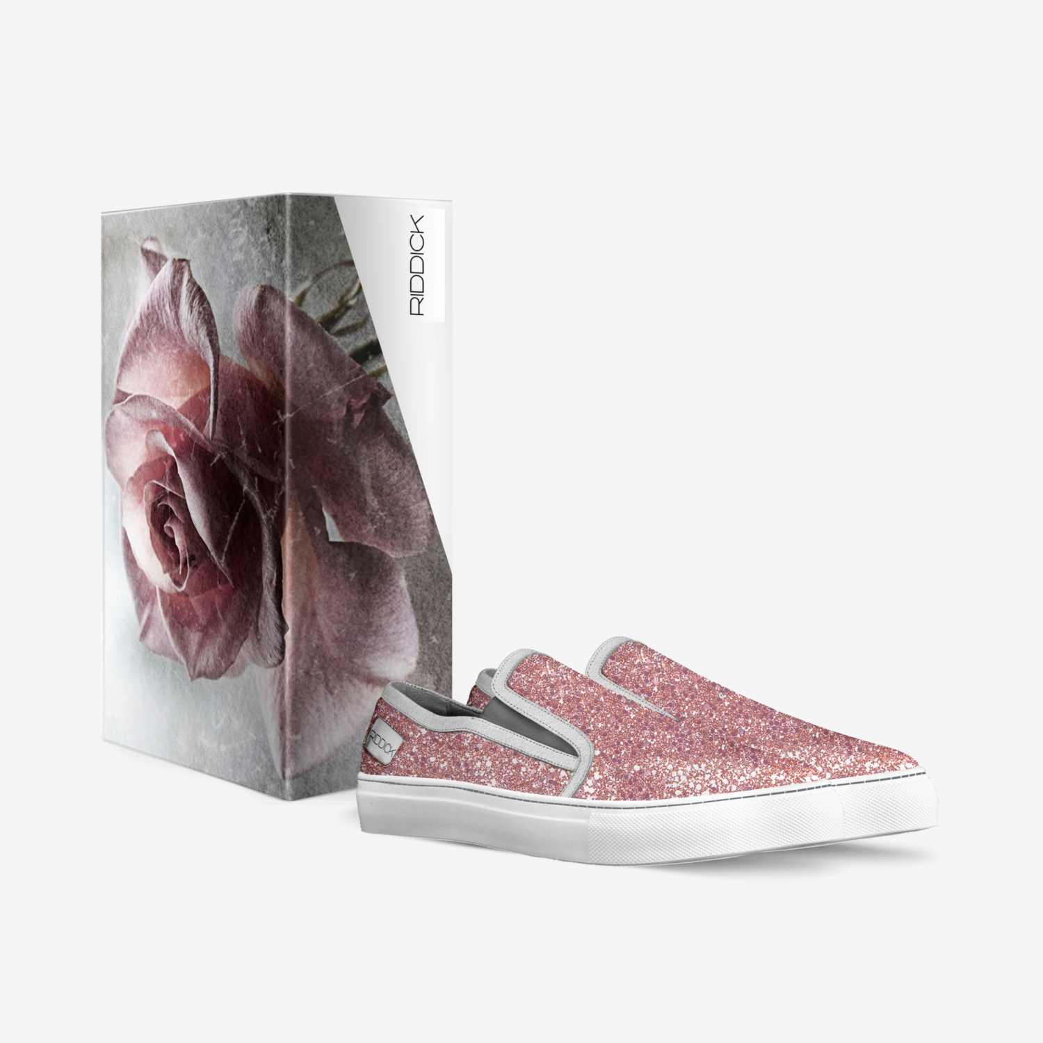 Pink Petals custom made in Italy shoes by Haden Riddick | Box view
