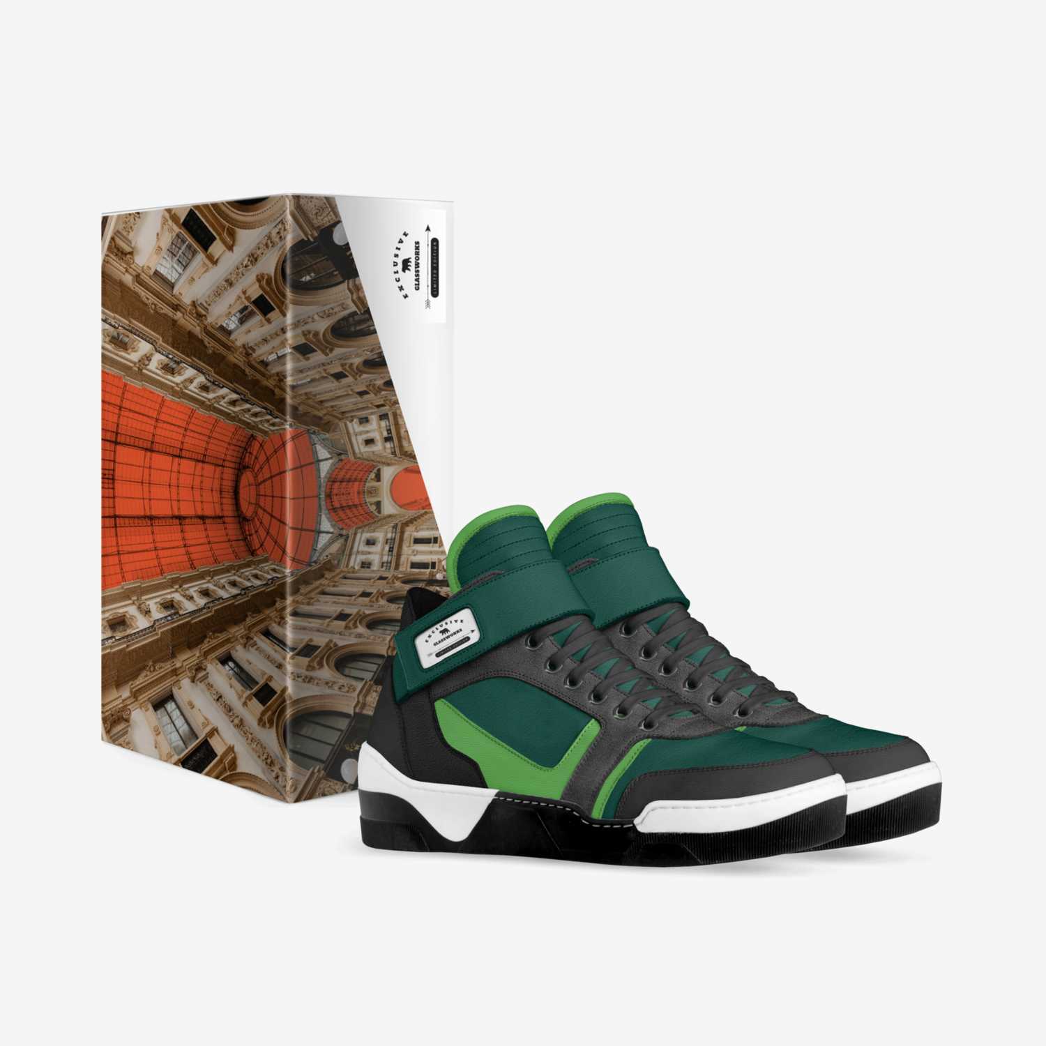 Glassworks custom made in Italy shoes by Bang Sounds | Box view