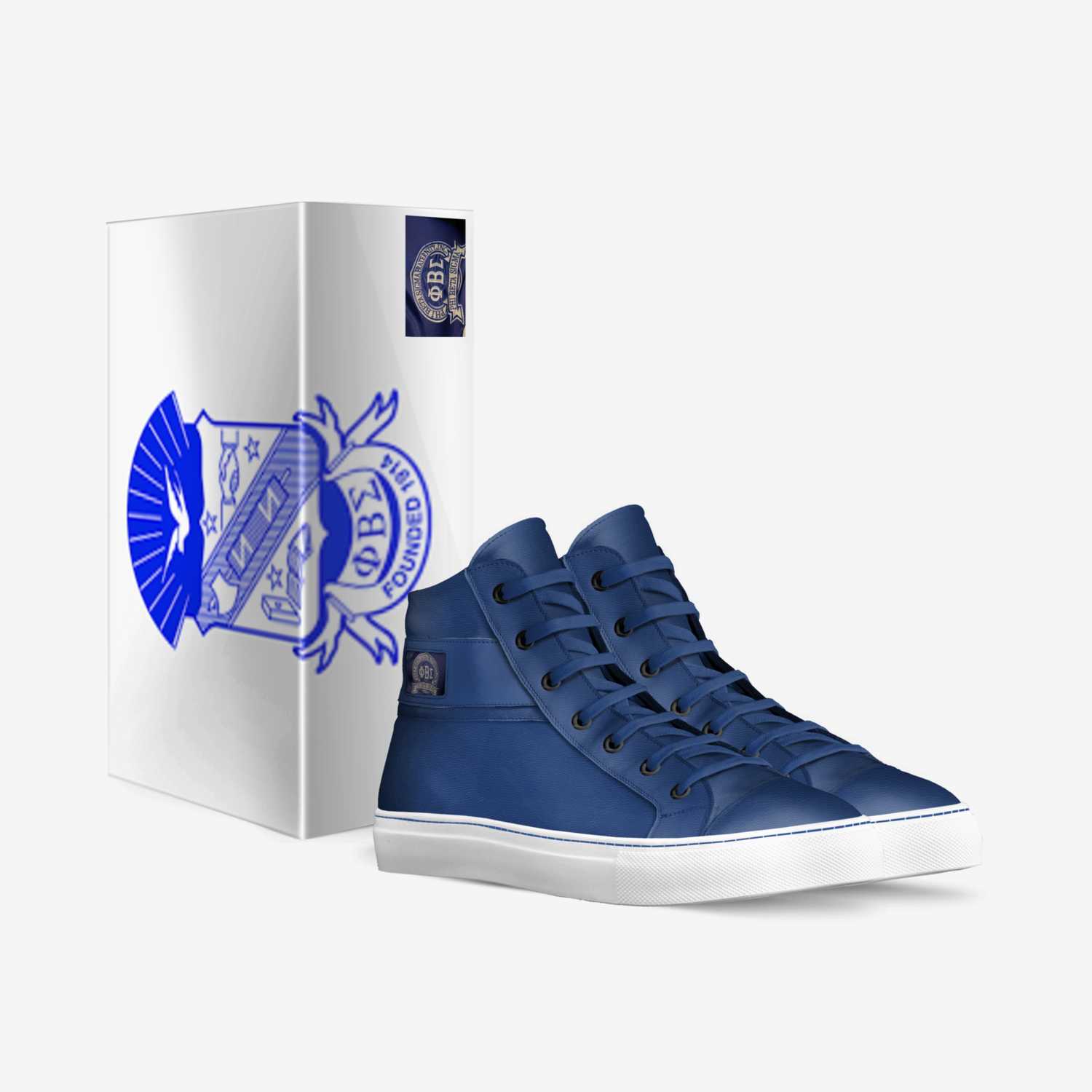 Phi Beta Sigma custom made in Italy shoes by Emery Bobo Sr | Box view