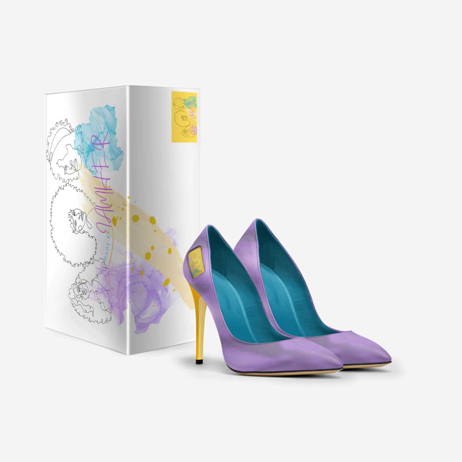 IAMHER High Heel  custom made in Italy shoes by Delena Rusan | Box view