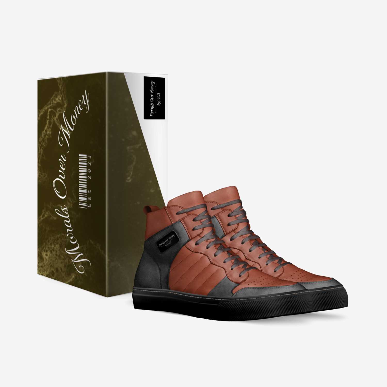Morals Over Money custom made in Italy shoes by Matthew Demerchant | Box view