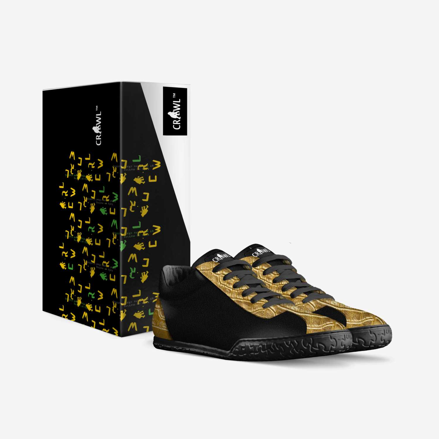 Crawl custom made in Italy shoes by Mandla Shongwe | Box view