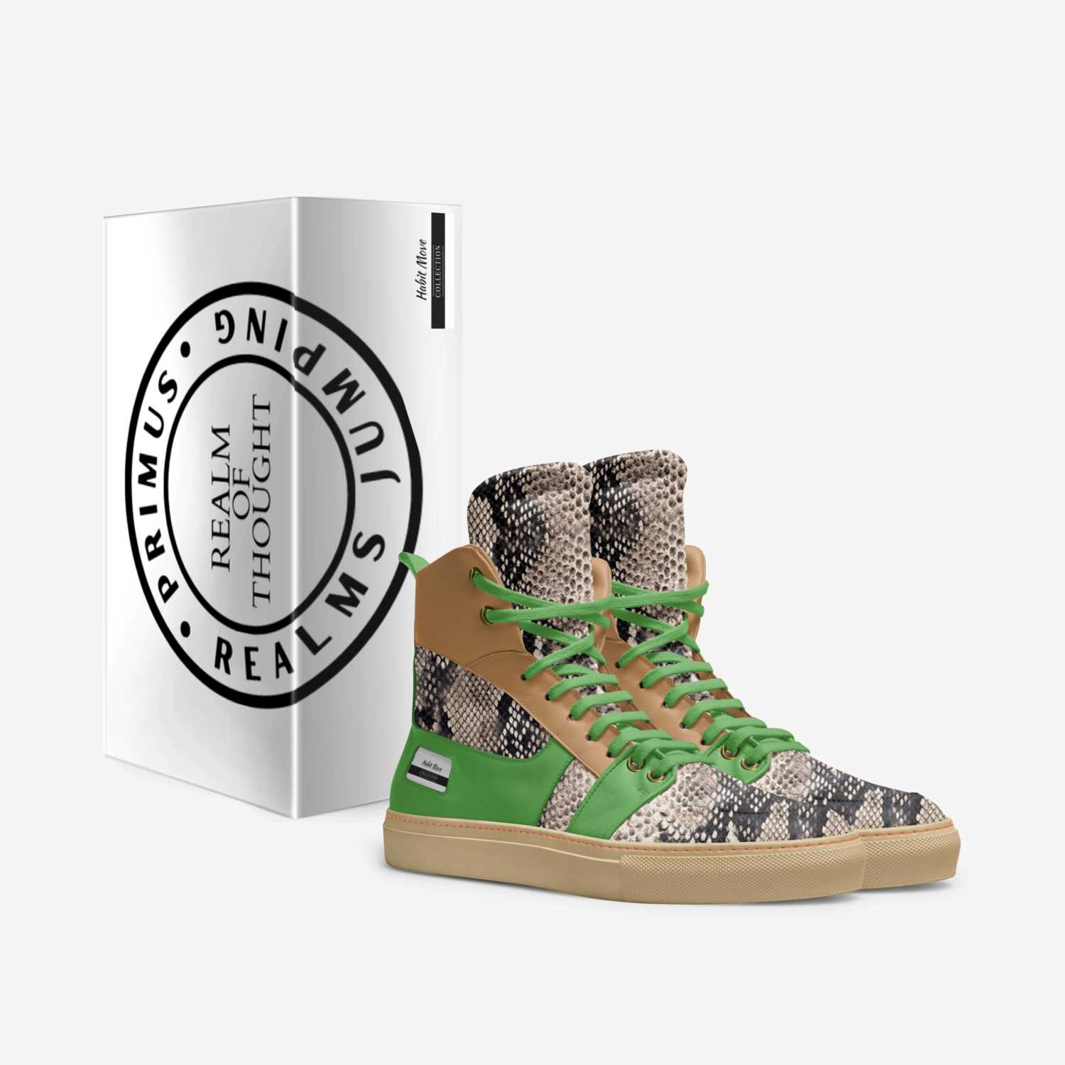 Habit Move custom made in Italy shoes by Primus Baron Tirakan | Box view