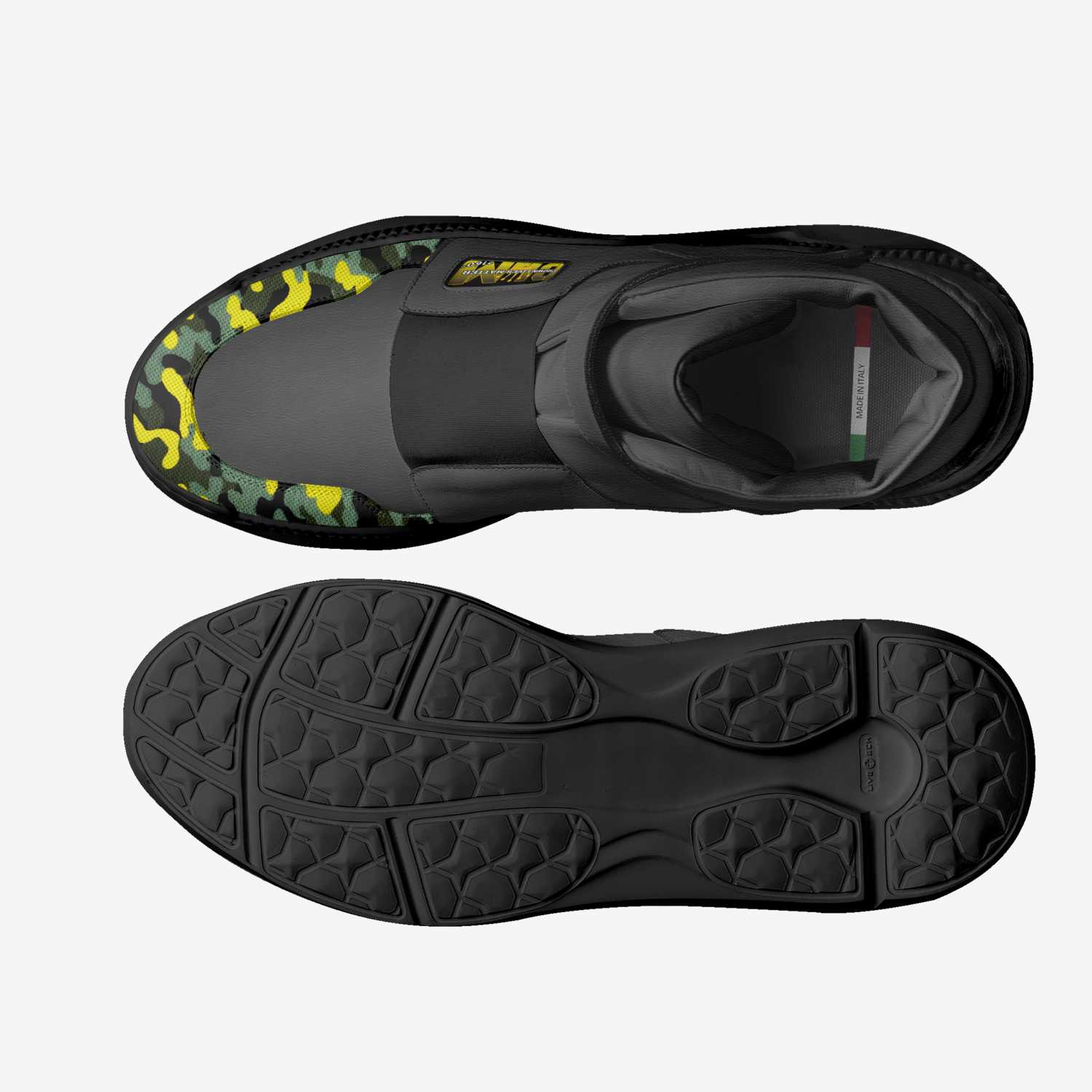 OMEGA SOL custom made in Italy shoes by Redstar Mafia | Top view
