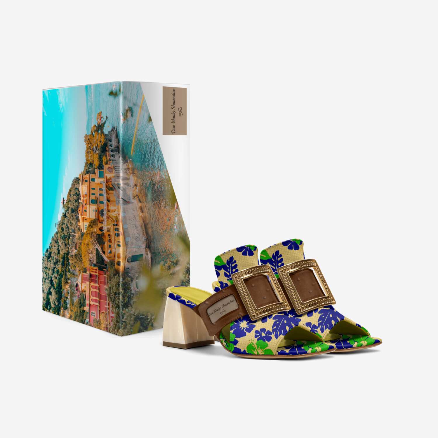 Dae Wauks Shawnduz custom made in Italy shoes by Diana Joe | Box view