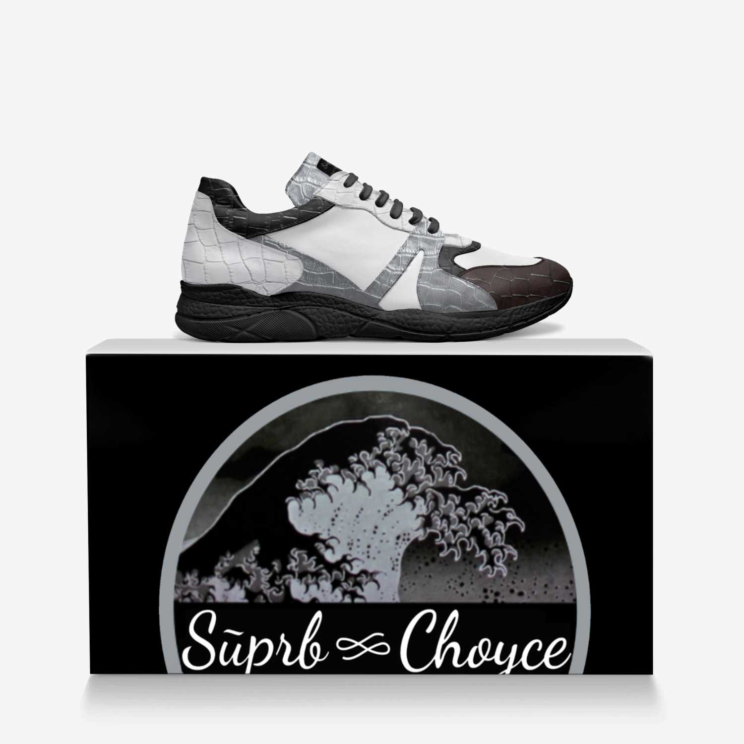 Sūprb Choyce  custom made in Italy shoes by Omari Choyce | Over box view