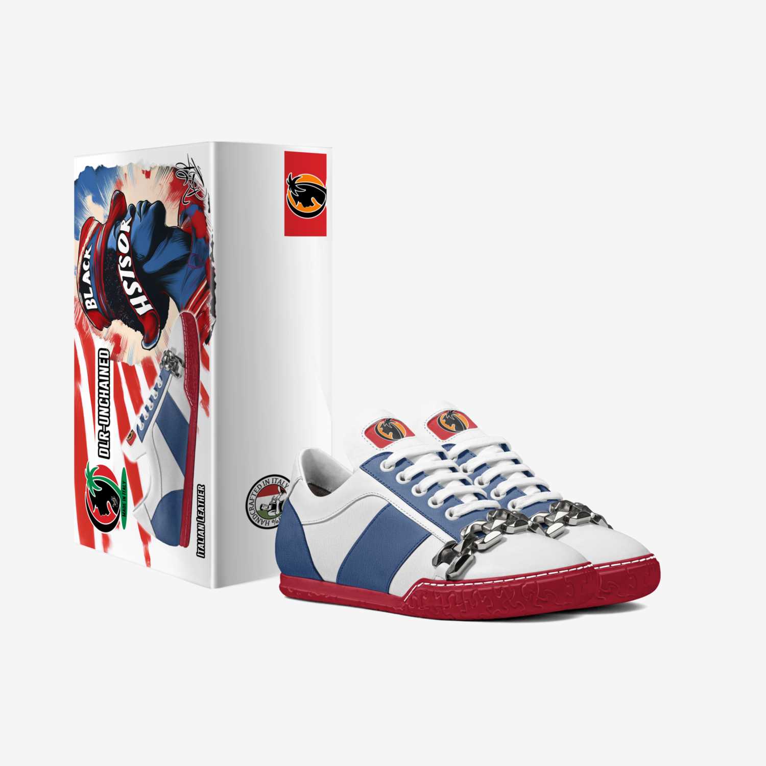 DLR-UNCHAINED custom made in Italy shoes by David Robinson | Box view