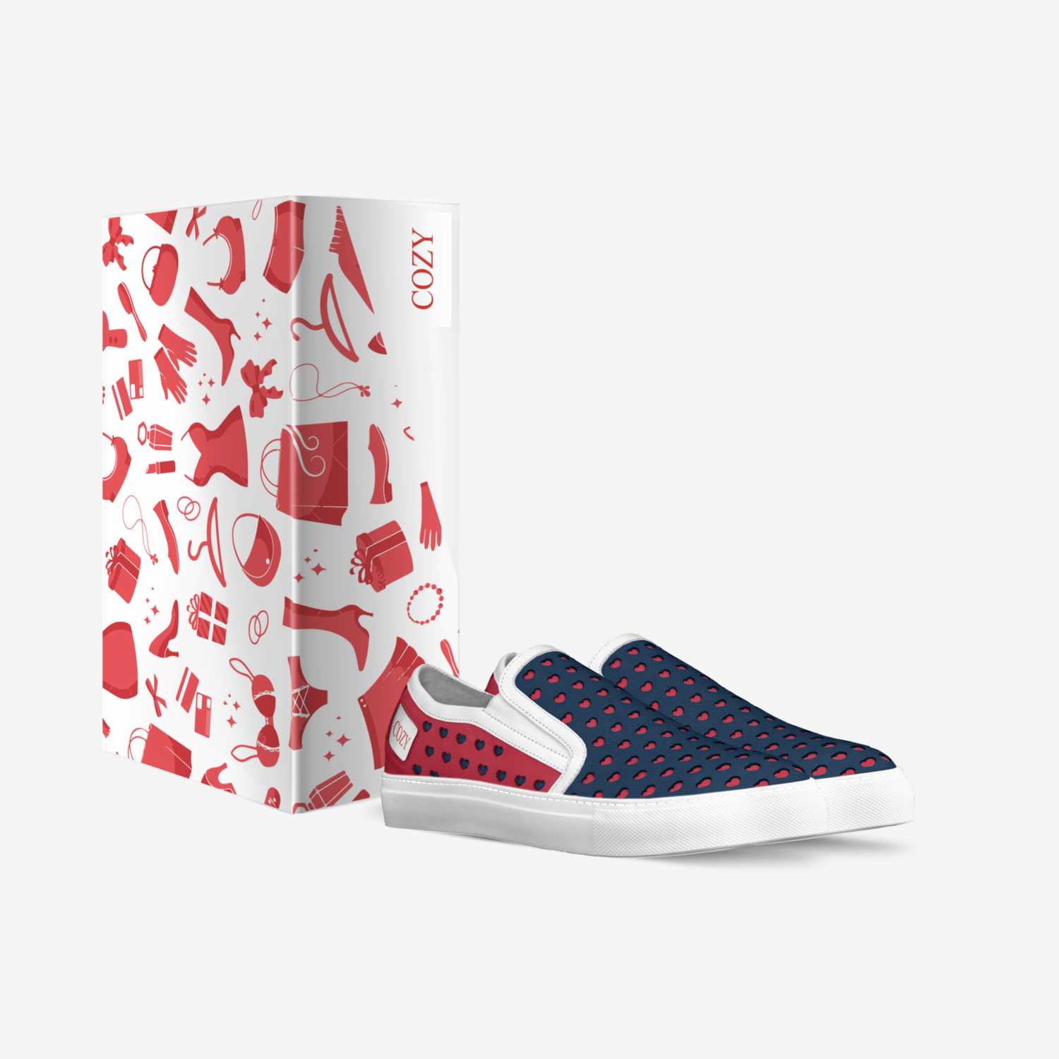 COZY KICKS VALENTINE 1 custom made in Italy shoes by Cozy | Box view
