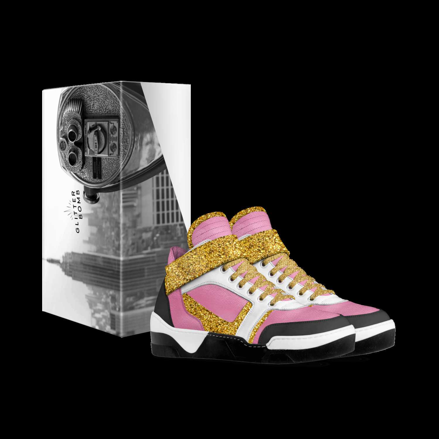 Glitter Bomb A Custom Shoe concept by Desmond Napoles