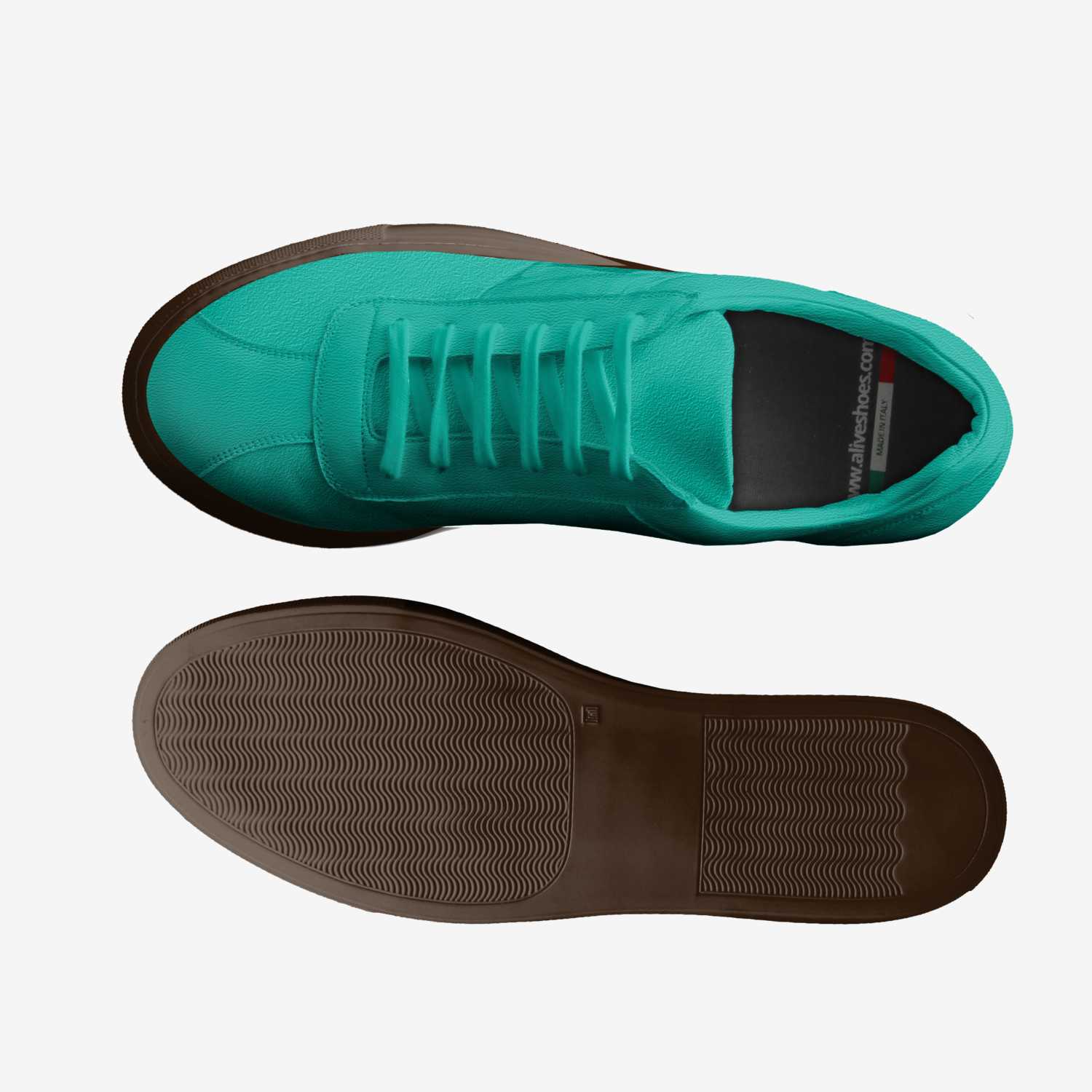 Pure Cocoa custom made in Italy shoes by Erika Lopera | Top view