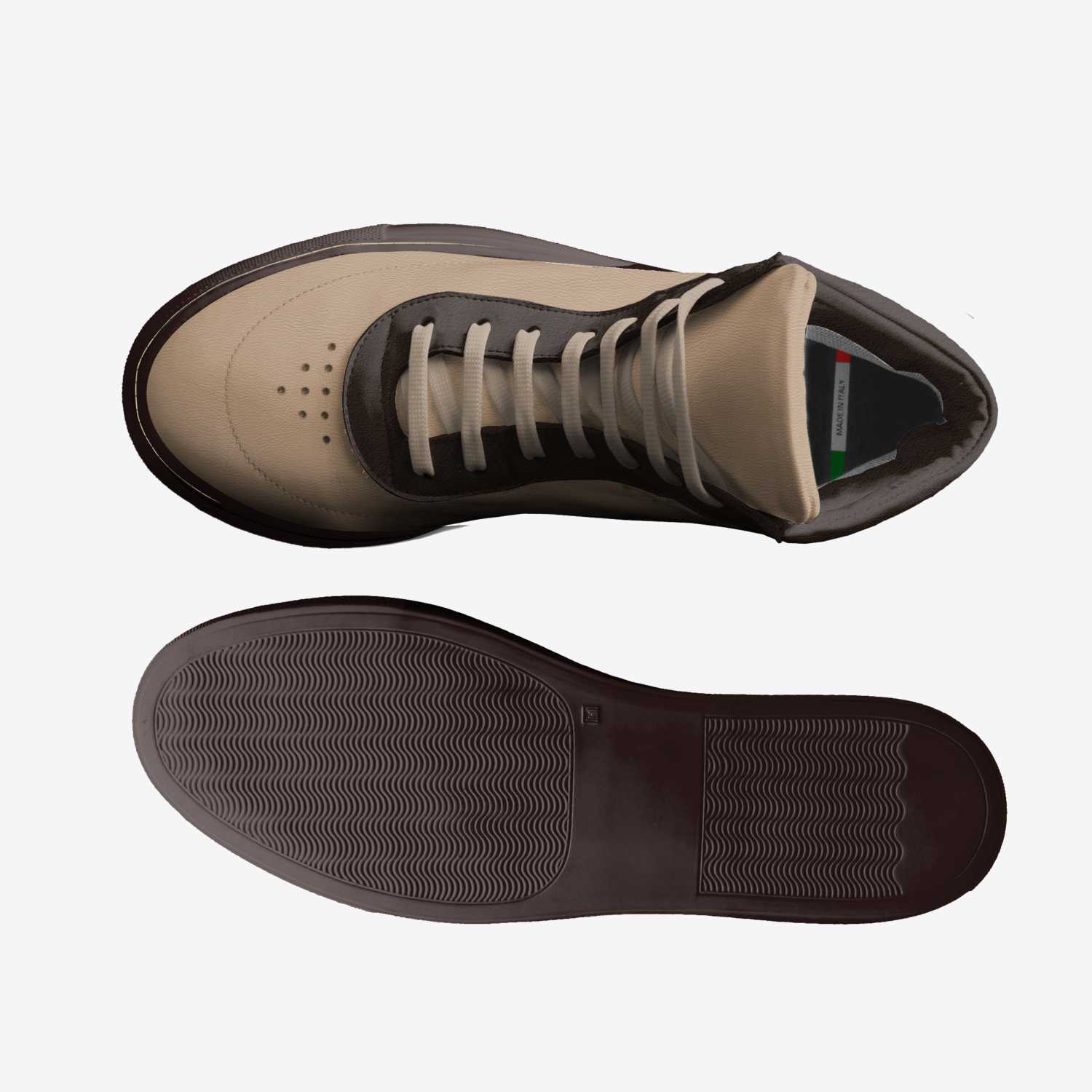 Black Kingz V custom made in Italy shoes by Telvin Scales | Top view