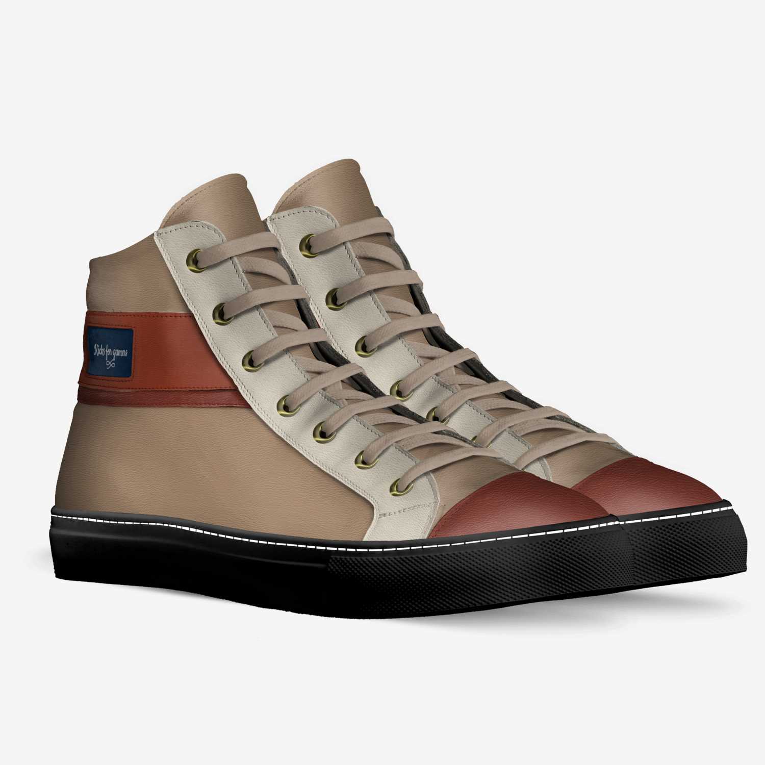 Kicks for gamers  custom made in Italy shoes by Wesley Stephens | Double view