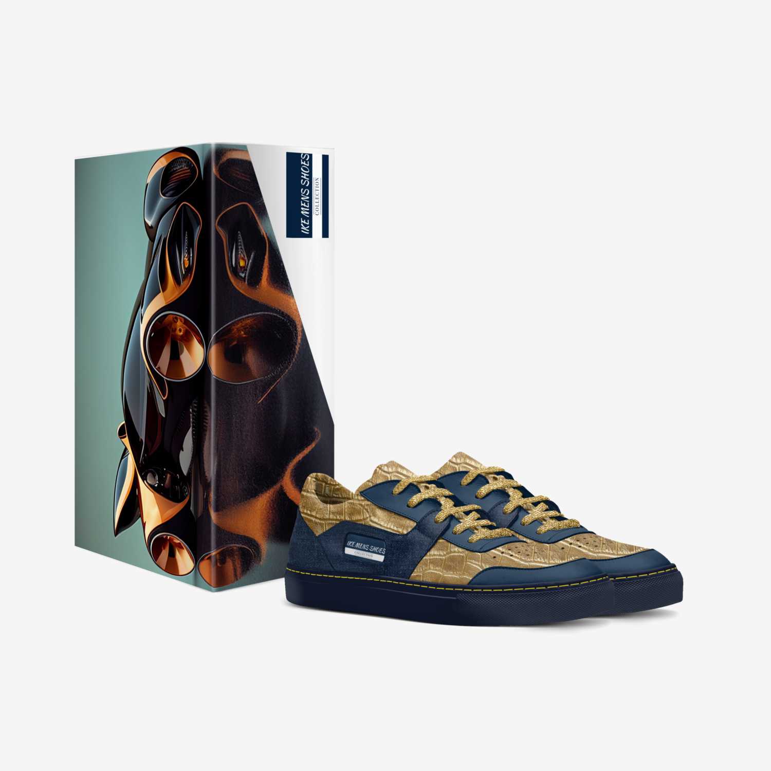 IKE MENS SHOES custom made in Italy shoes by Isaac A Mensah | Box view