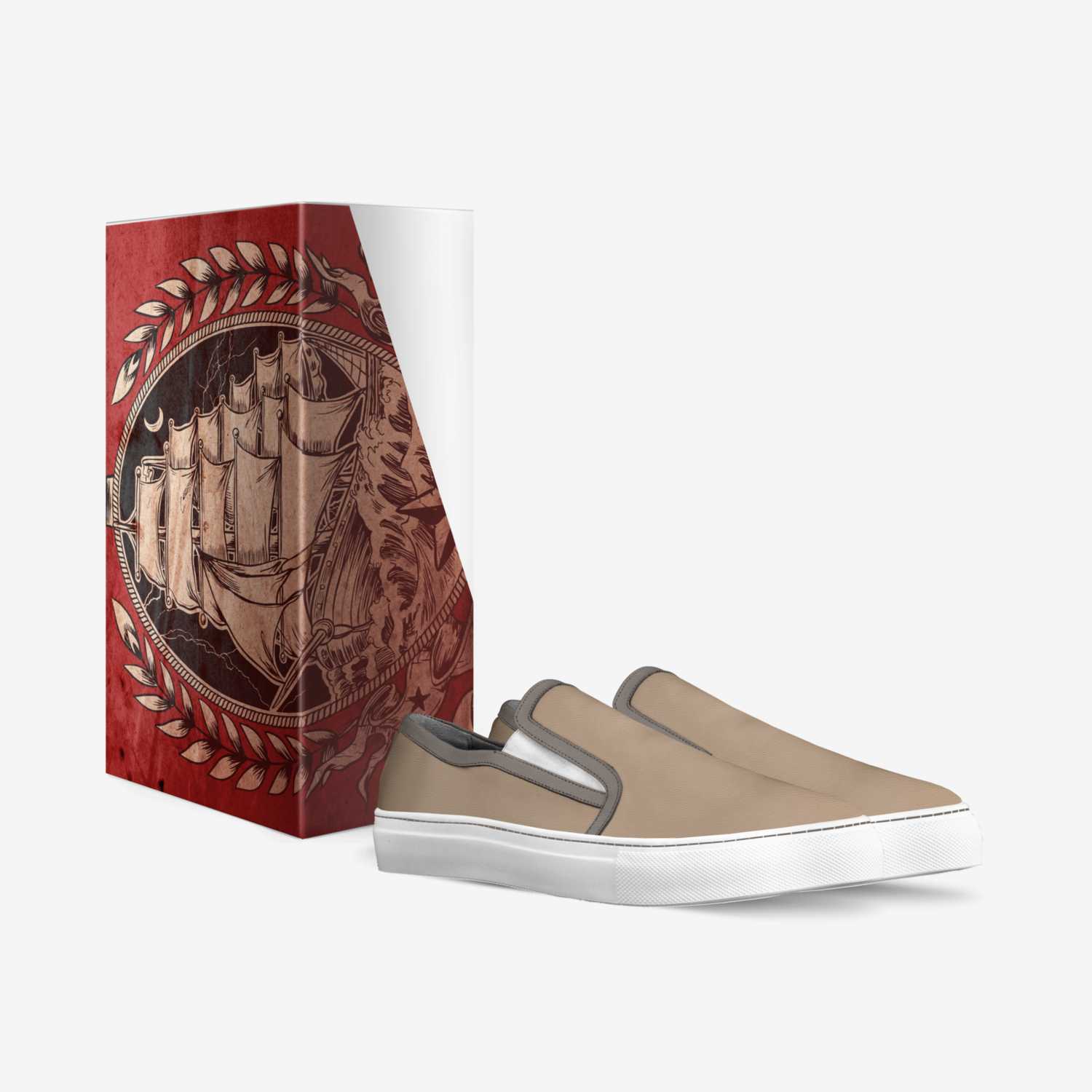 Sand Traveler  custom made in Italy shoes by Miranda Balan | Box view
