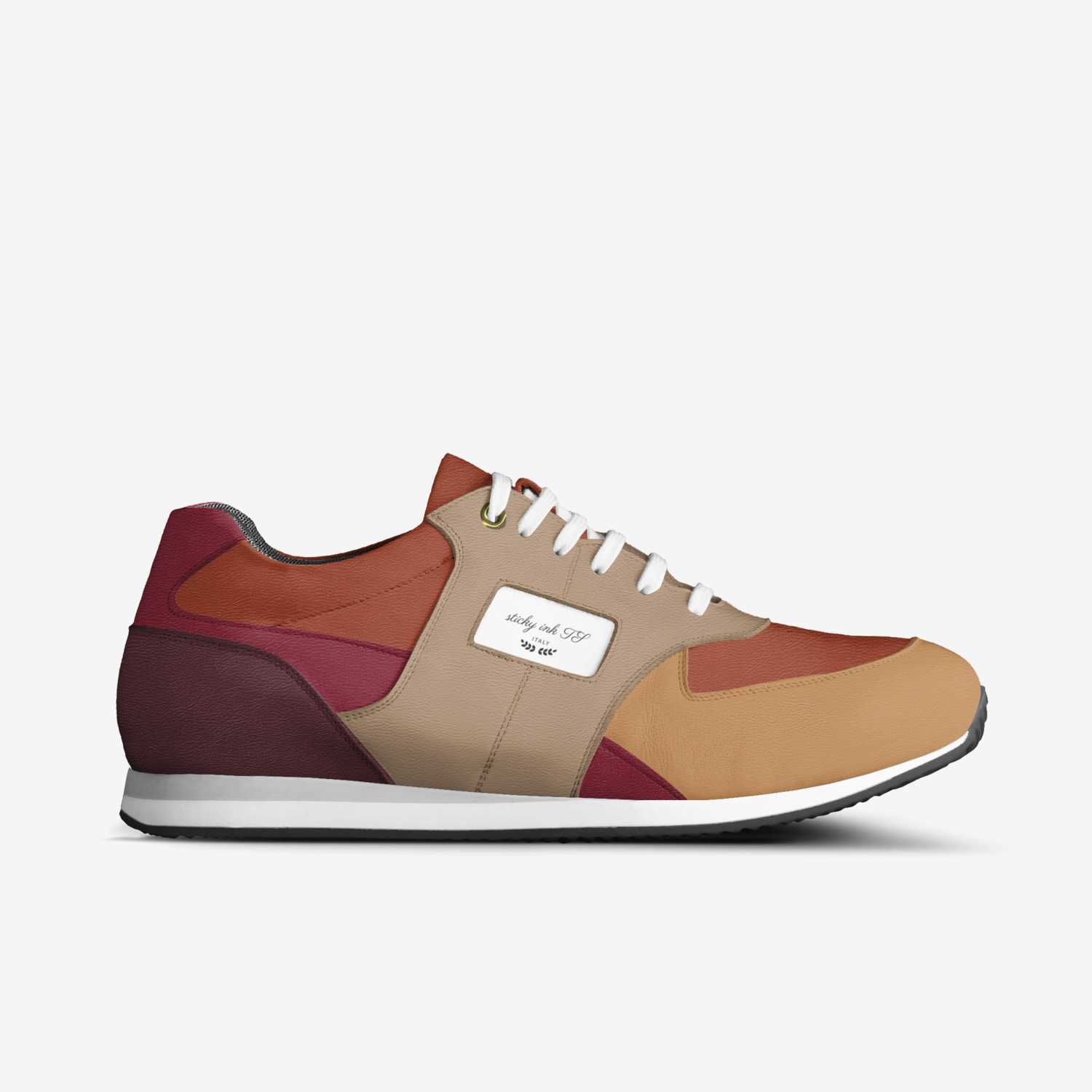 sticky ink TS custom made in Italy shoes by Shawn Hall | Side view
