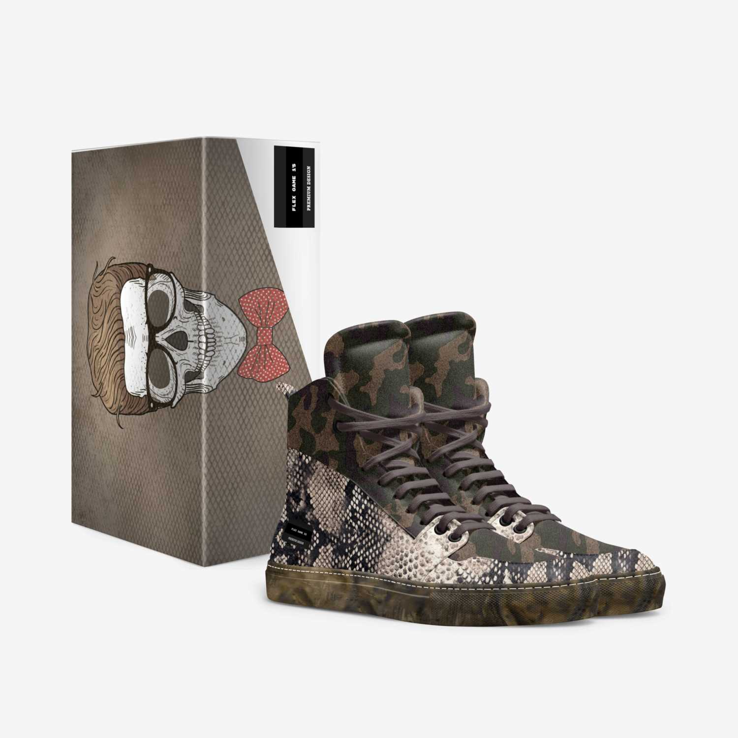 Flex Game 1's custom made in Italy shoes by James Vernom Bess | Box view
