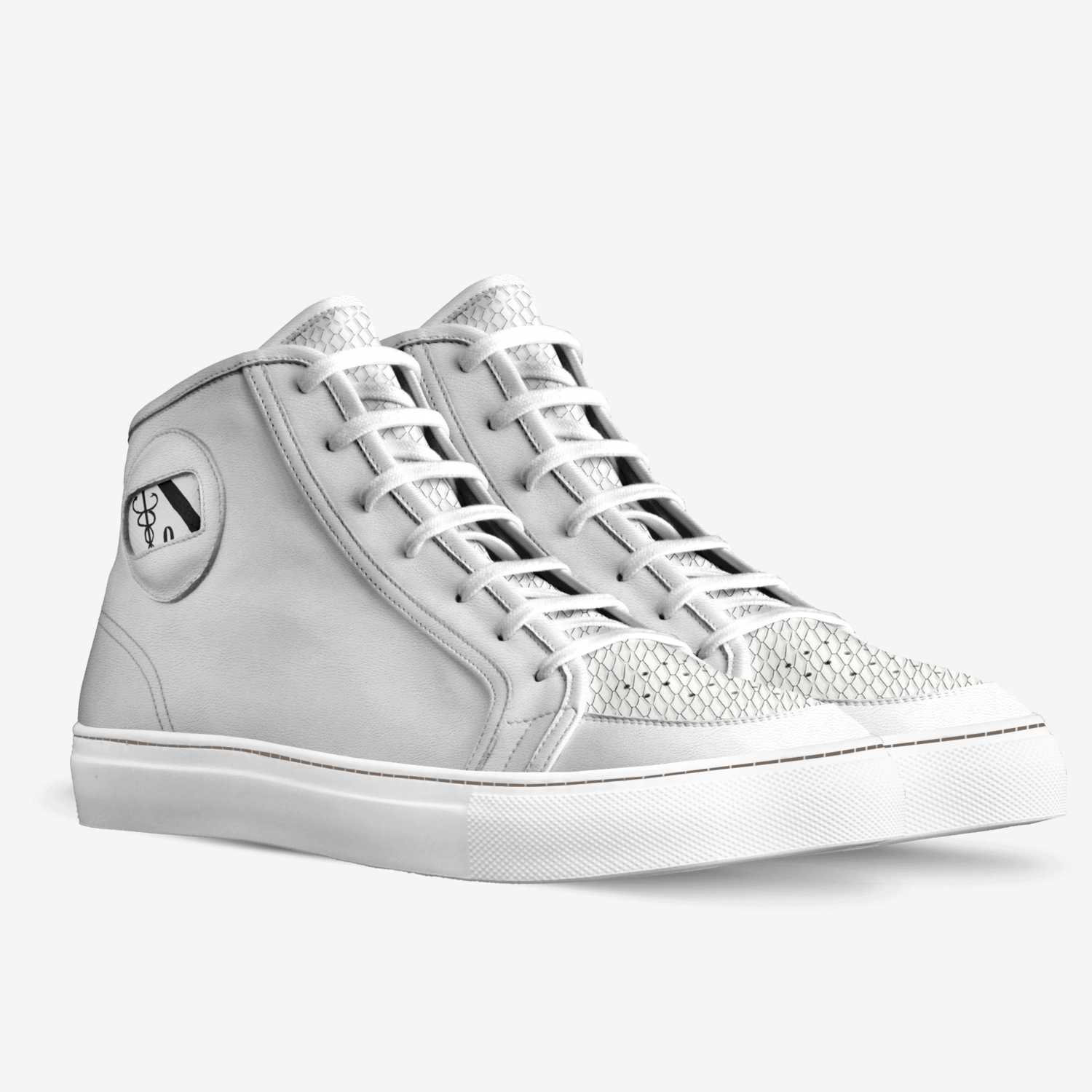 Nerdie Blaq Pearl custom made in Italy shoes by Cornelius Bowser Jr | Double view