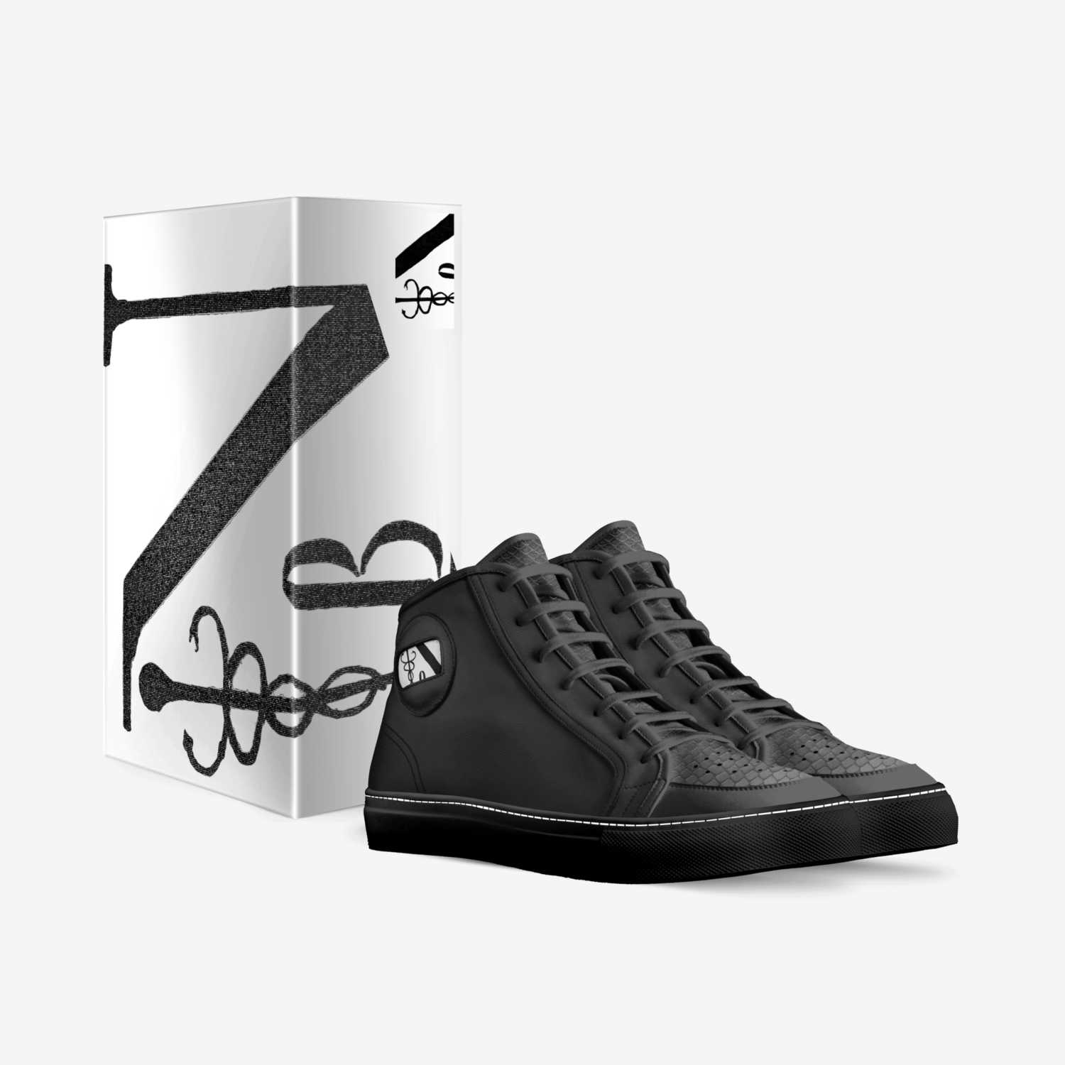 Nerdie Blaq Pearl2 custom made in Italy shoes by Cornelius Bowser Jr | Box view