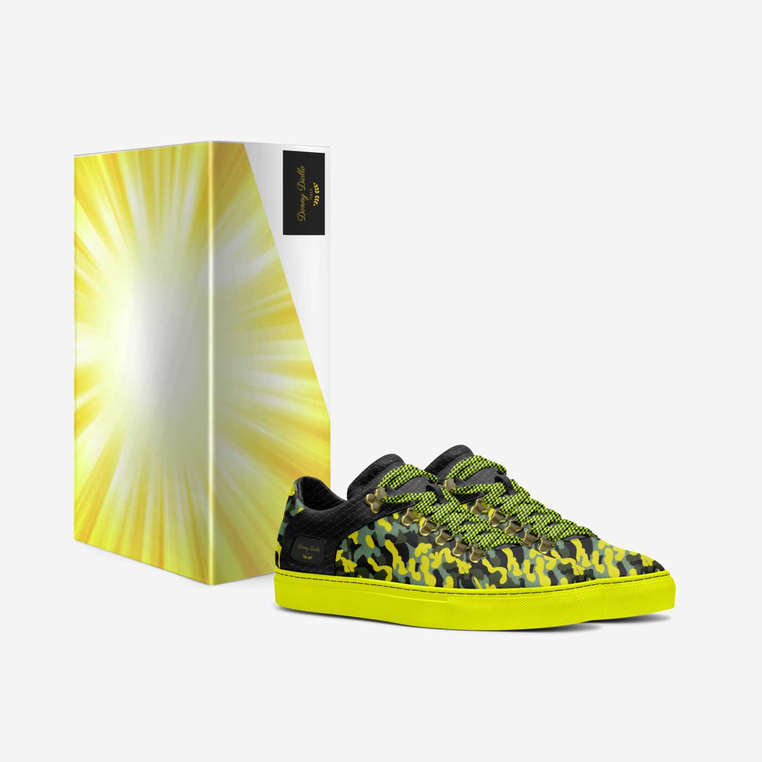 Donny Diallo custom made in Italy shoes by Desmond Stephens | Box view
