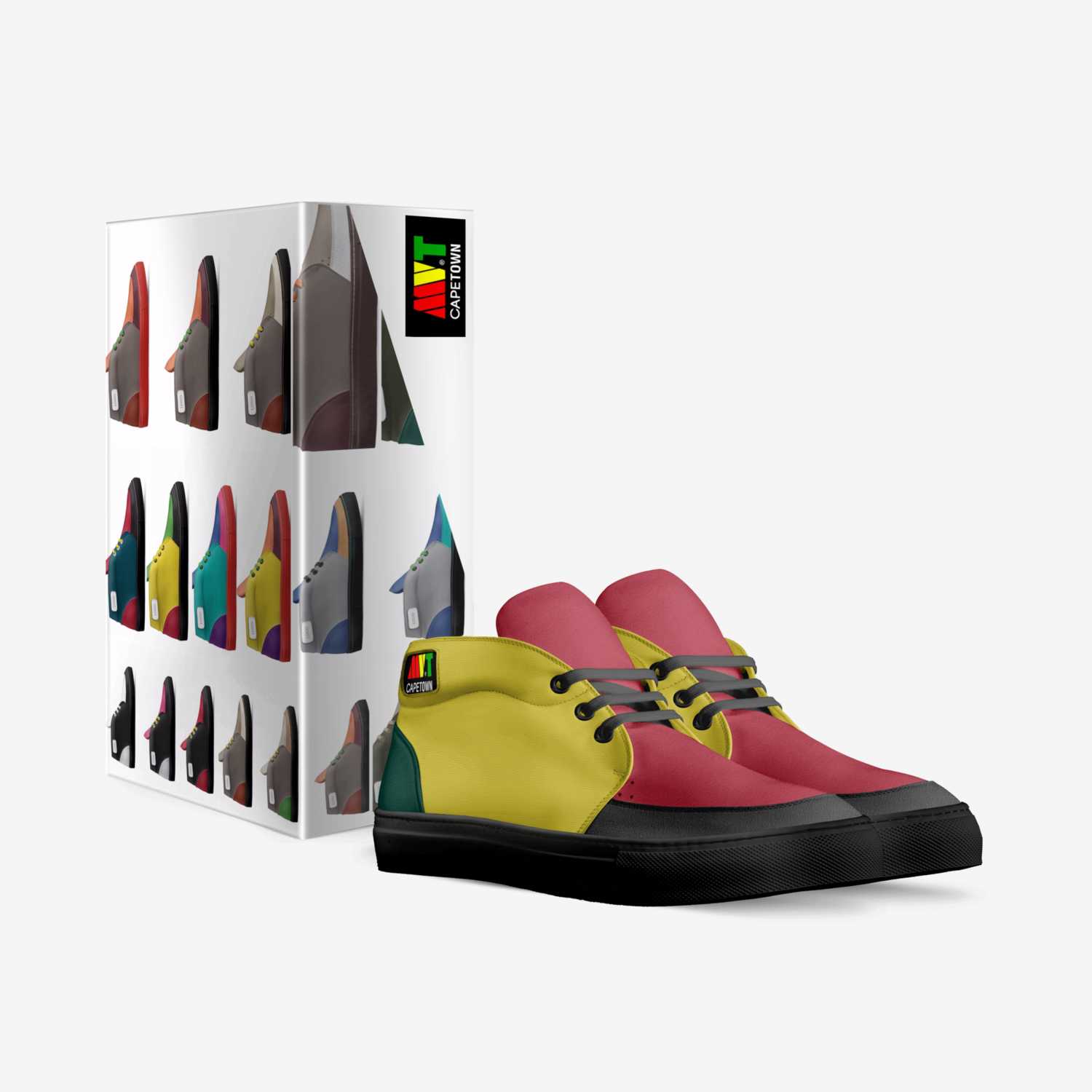 Roots Steppers custom made in Italy shoes by Hajila Movement | Box view