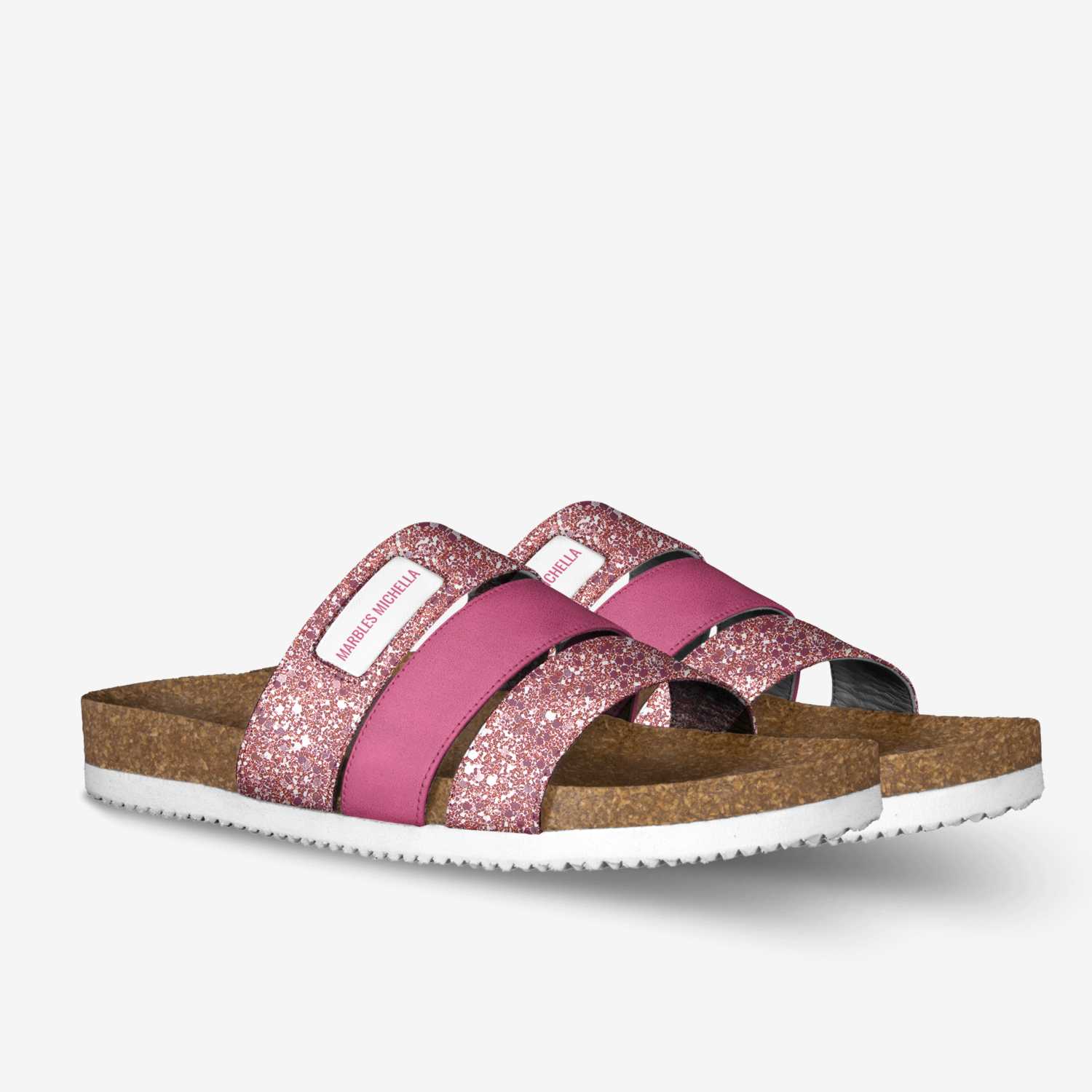 MARBLES MICHELLA custom made in Italy shoes by Michella Gurley | Double view