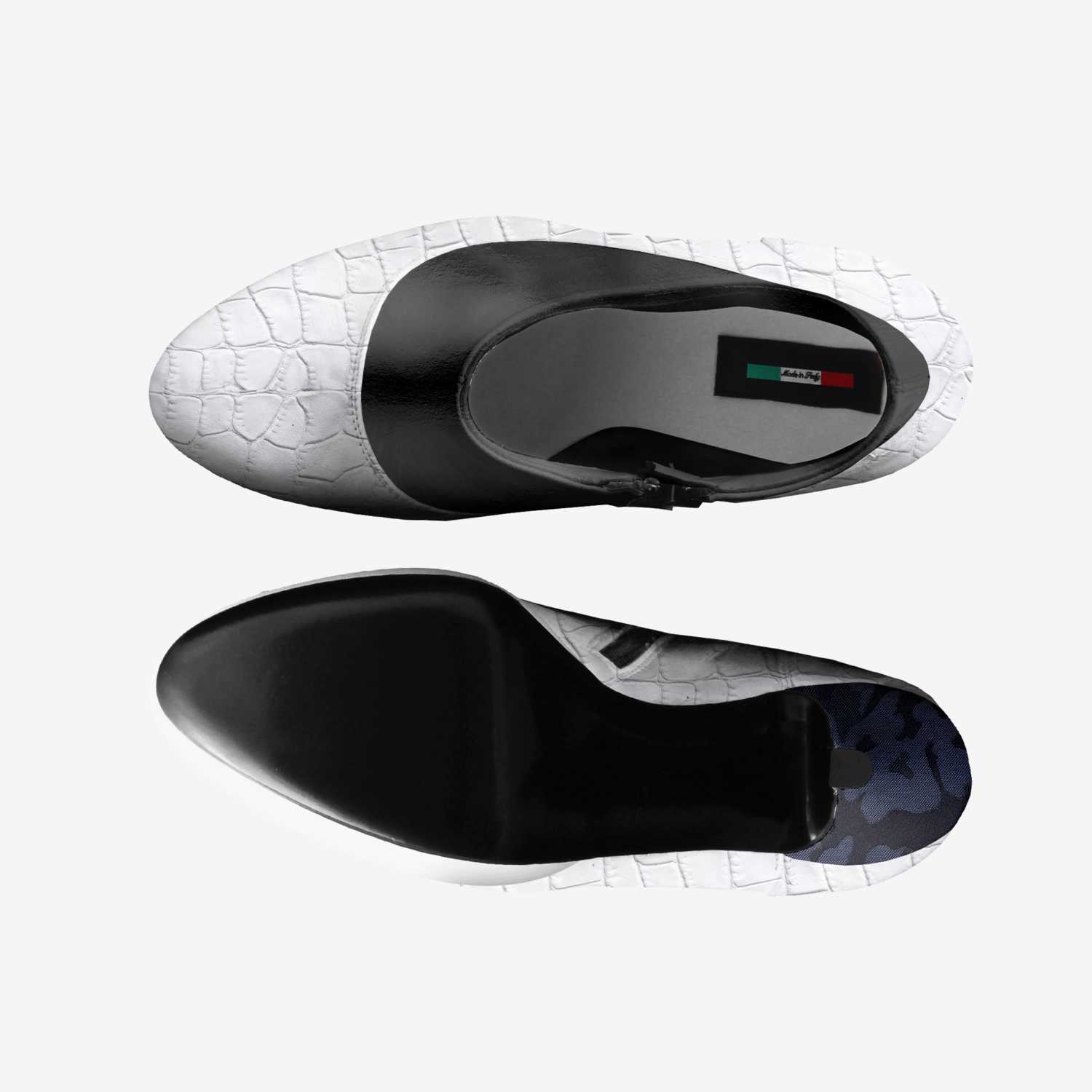 sno bunnies custom made in Italy shoes by Brendon Herry | Top view