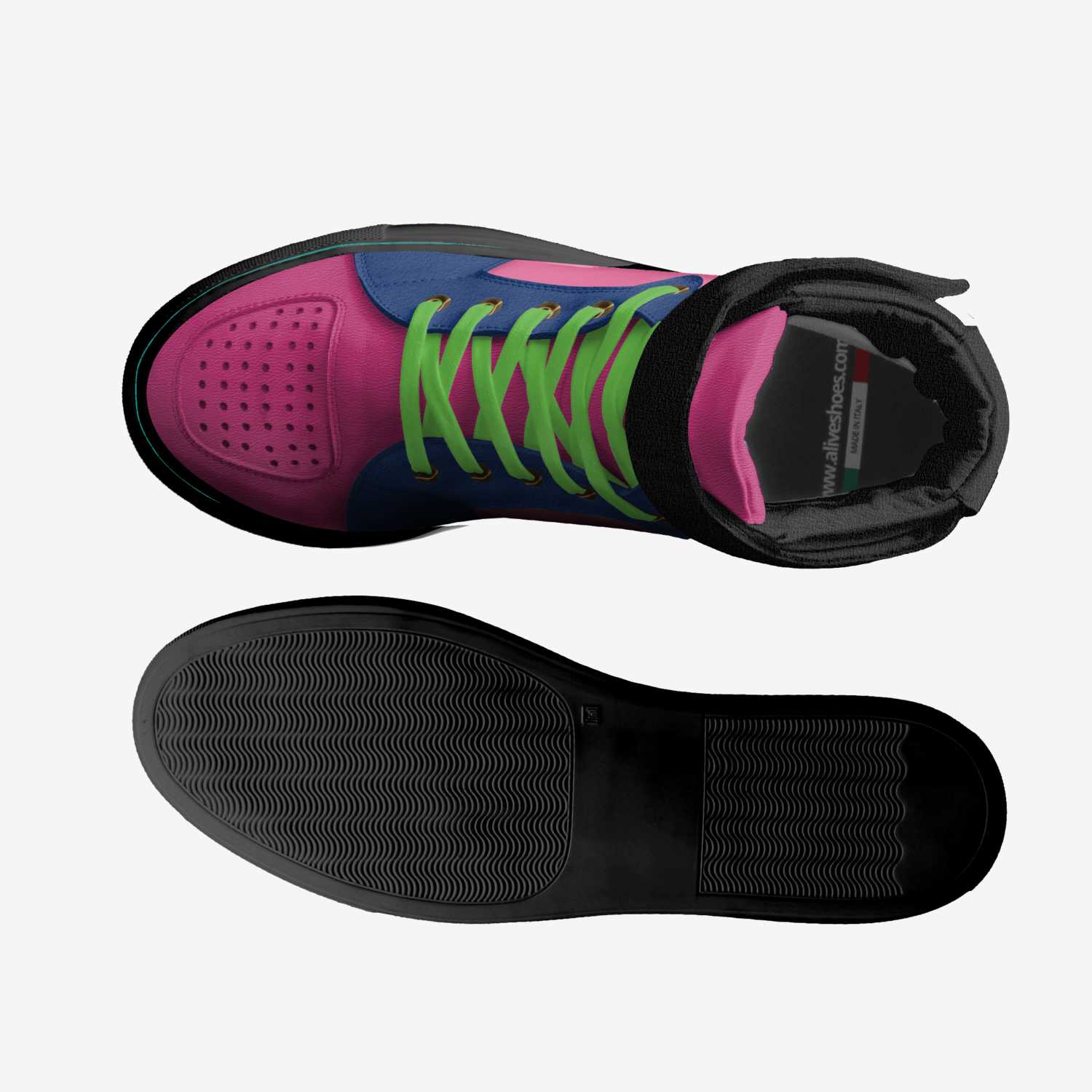 Newerra custom made in Italy shoes by Brooke-lynn Selensky | Top view