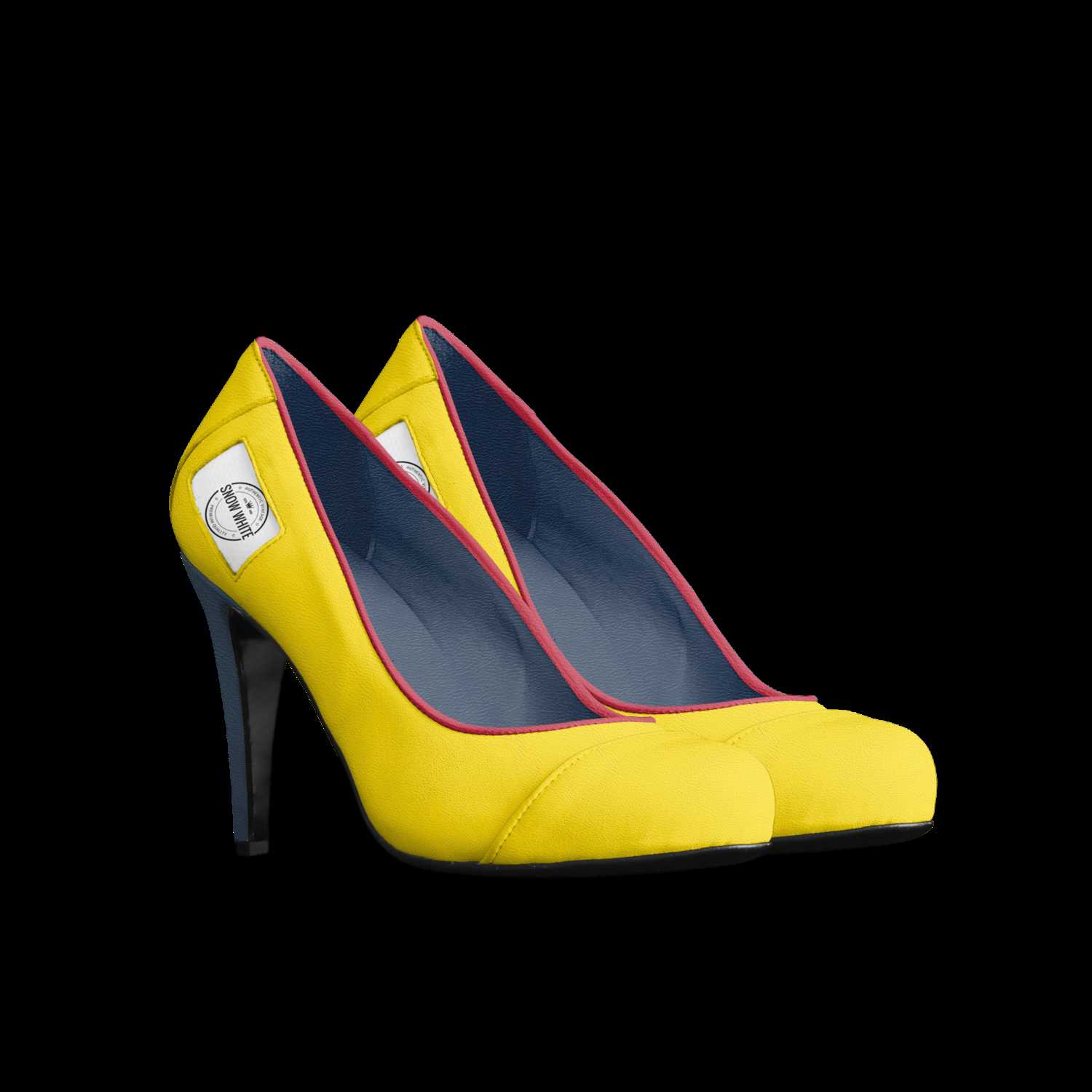 Snow white cheap high heels