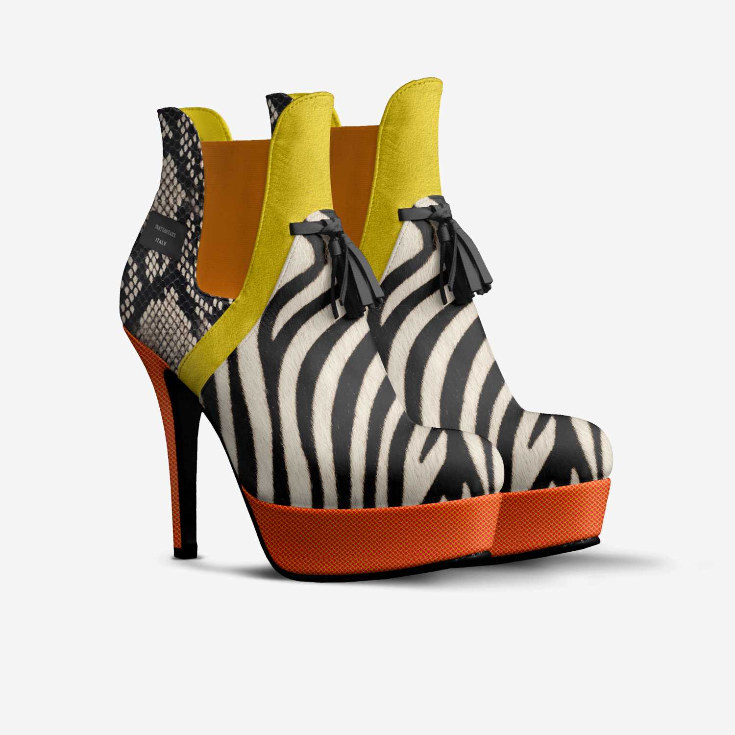 LUNAR STAMPÈDE custom made in Italy shoes by Instarlux.us | Double view