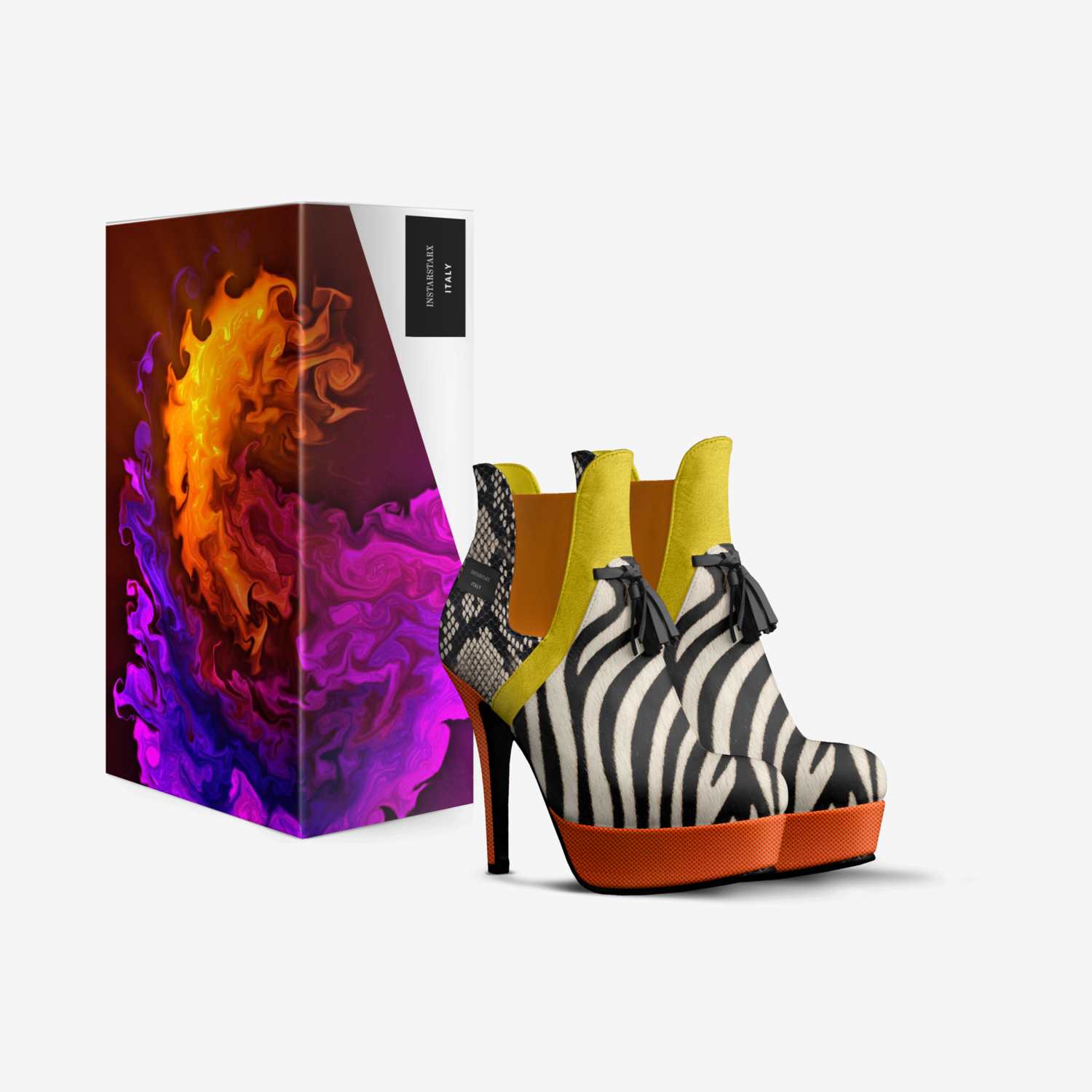 LUNAR STAMPÈDE custom made in Italy shoes by Instarlux.us | Box view