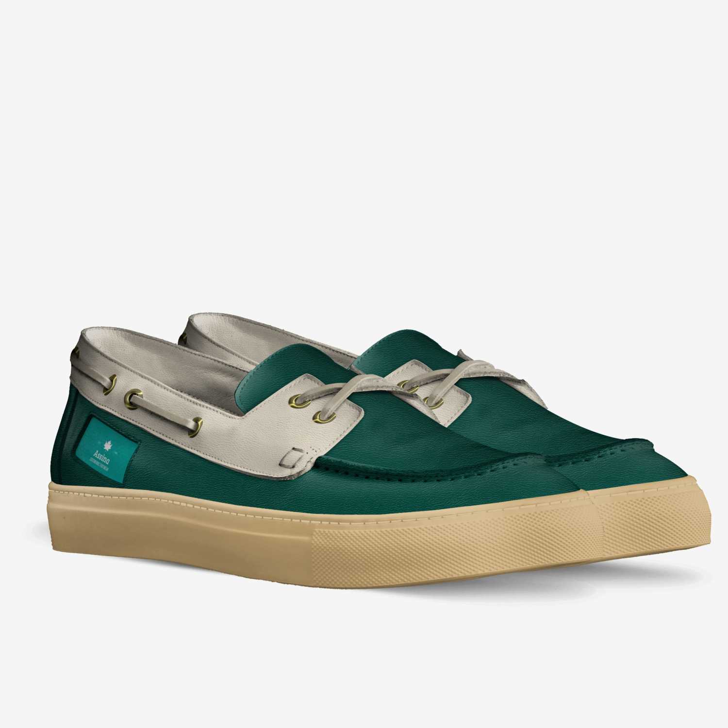 Island Living custom made in Italy shoes by Dawn Dean | Double view