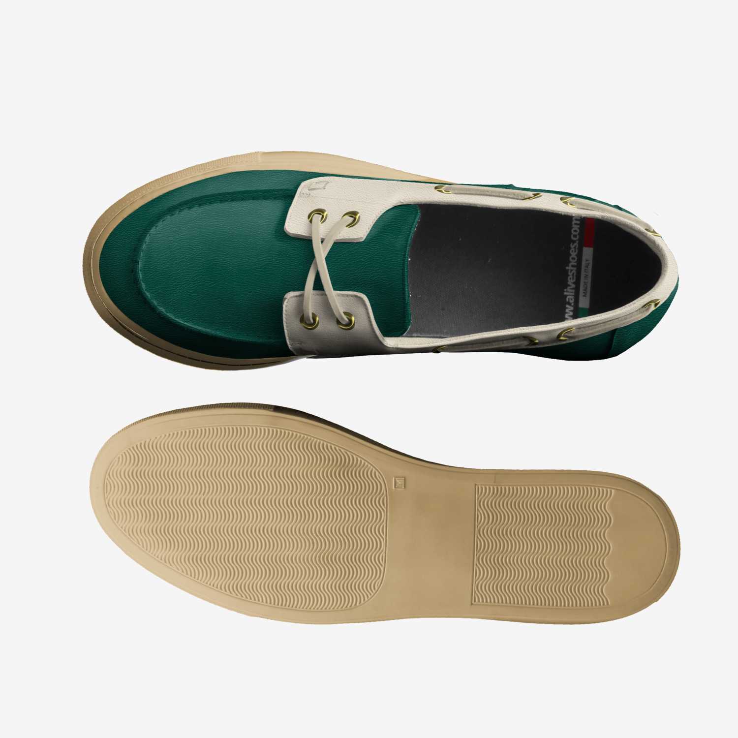 Island Living custom made in Italy shoes by Dawn Dean | Top view