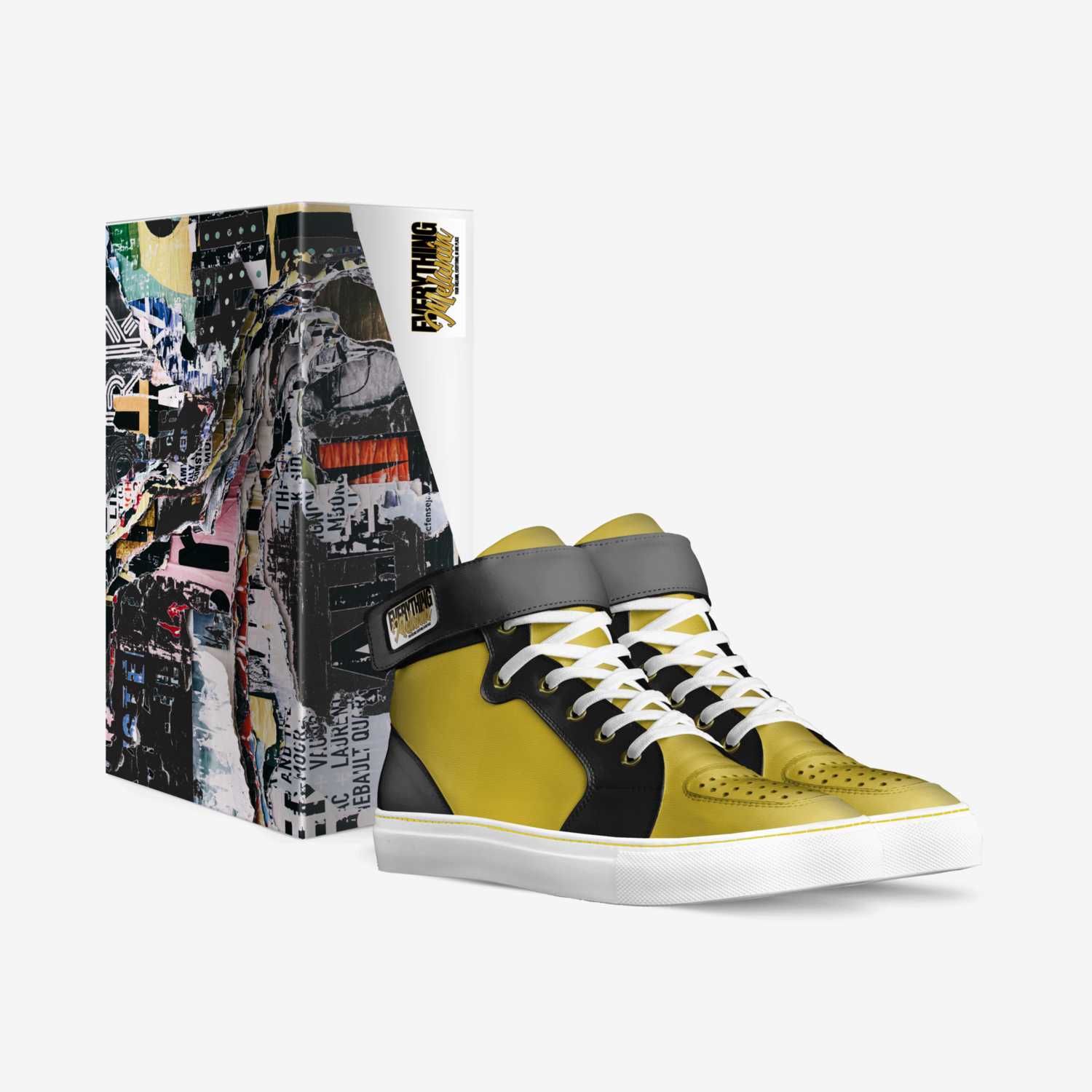 Everything Melanin custom made in Italy shoes by Deandrea Johnson | Box view