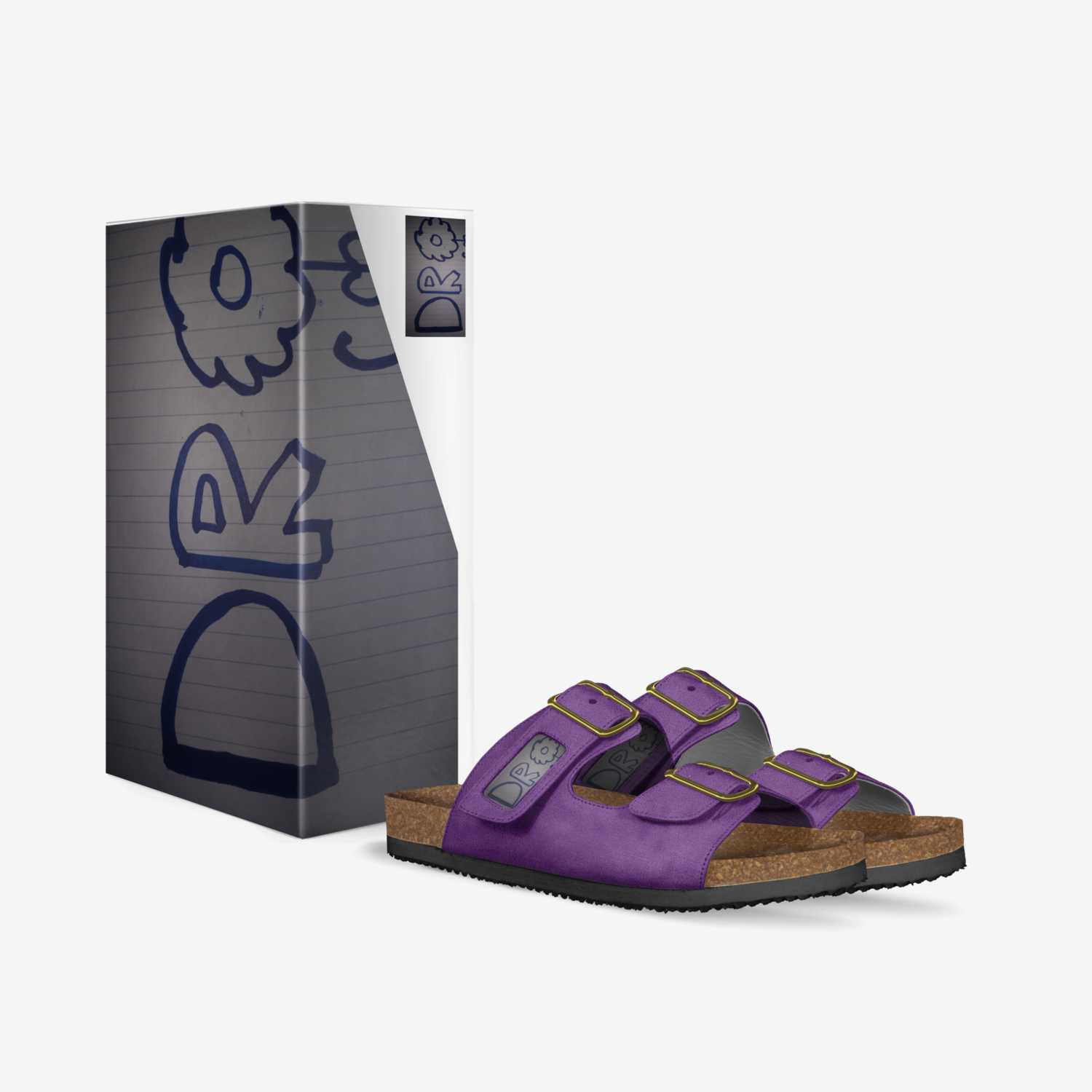 DROCO DENIM custom made in Italy shoes by Mula Makker | Box view