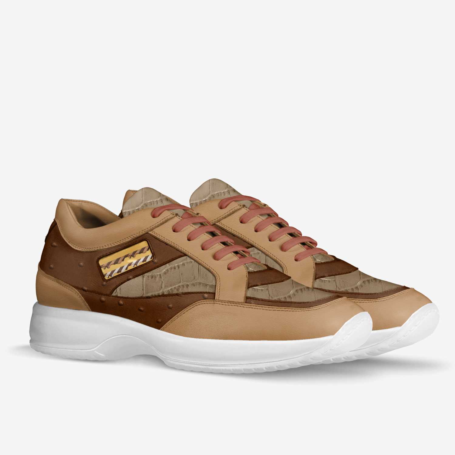 Peanutbutter/T&A's custom made in Italy shoes by Alston Cornett | Double view