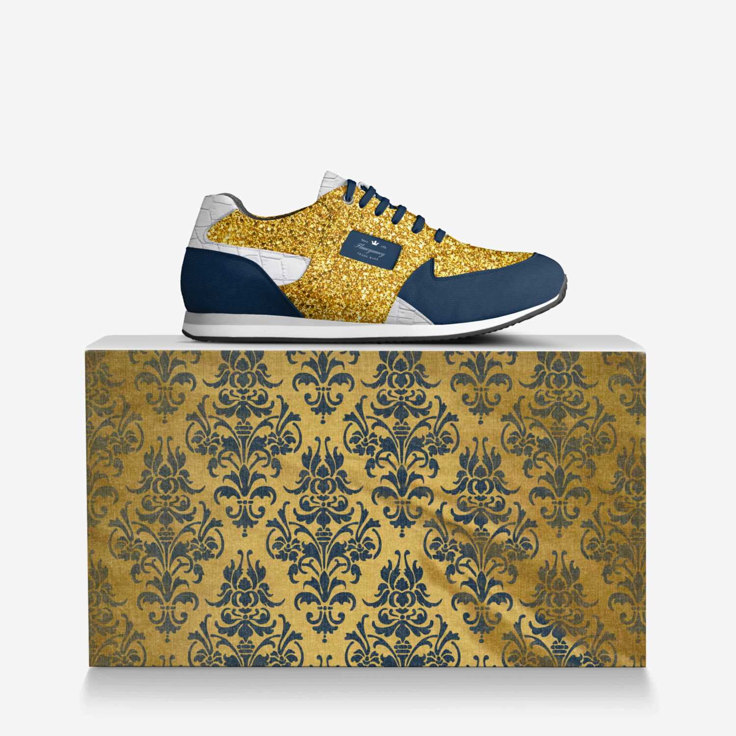 Flaucysaucy  custom made in Italy shoes by Ahshaki Gibson | Over box view
