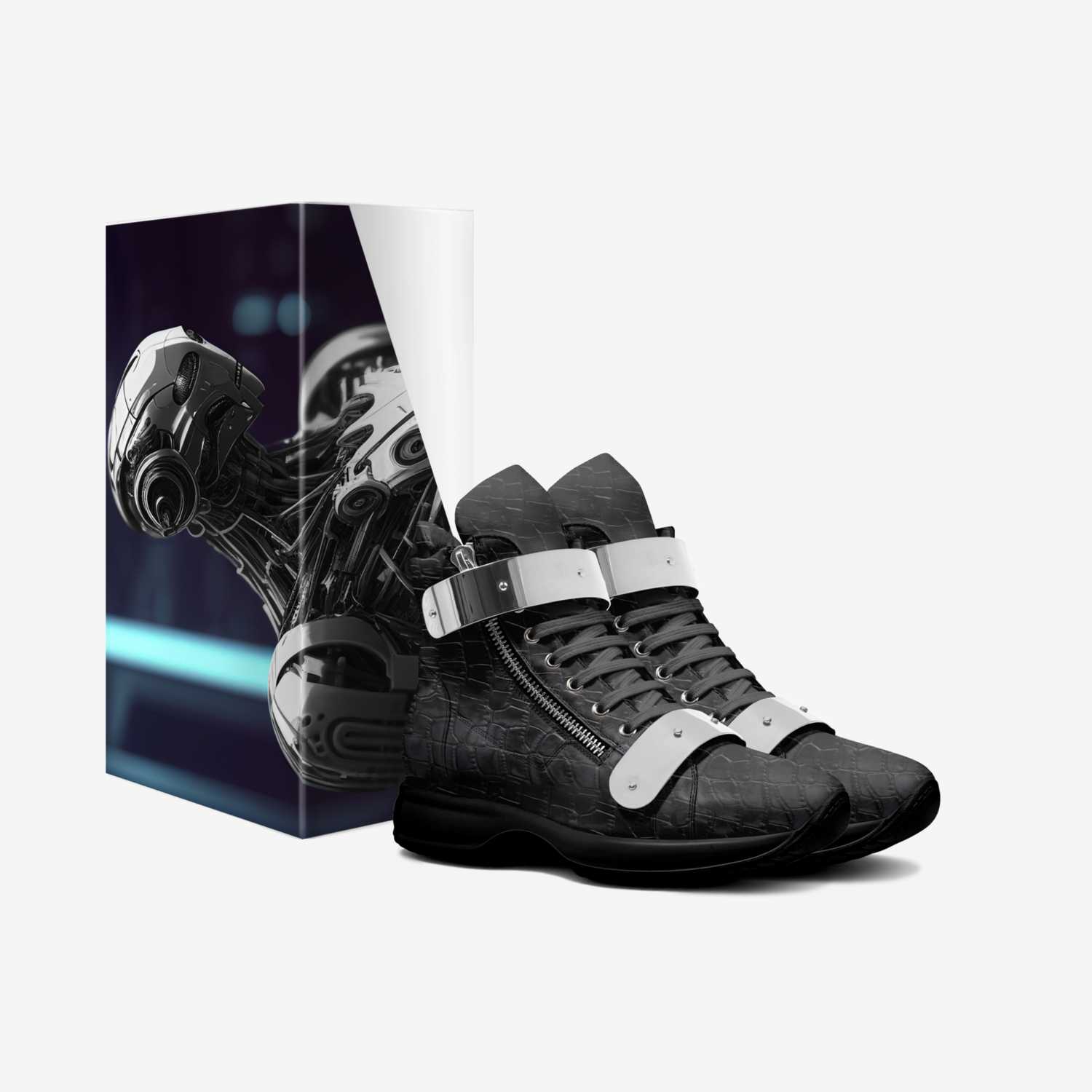 CYBORGS custom made in Italy shoes by Curtis Robinson | Box view