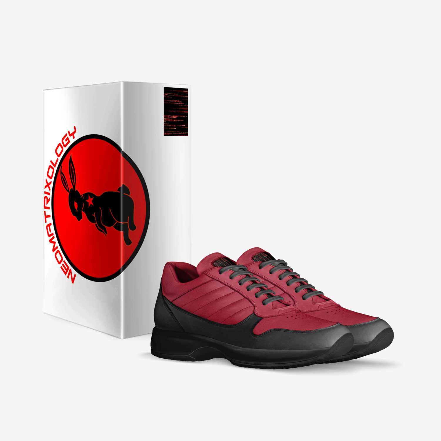 Red Pills custom made in Italy shoes by Lazurus Neomatrixology | Box view