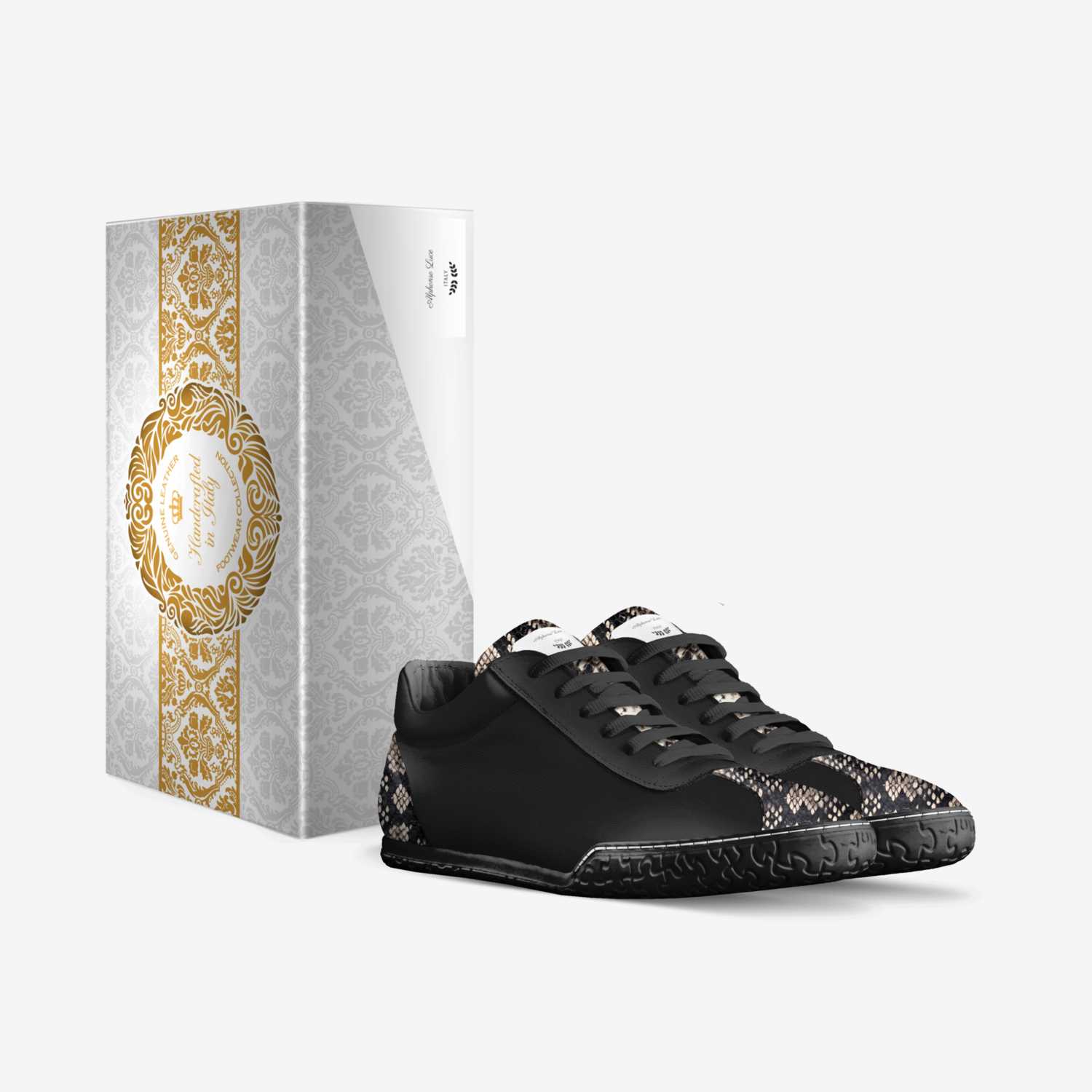 Alphonso Luce  custom made in Italy shoes by Jaumaal Beckford | Box view