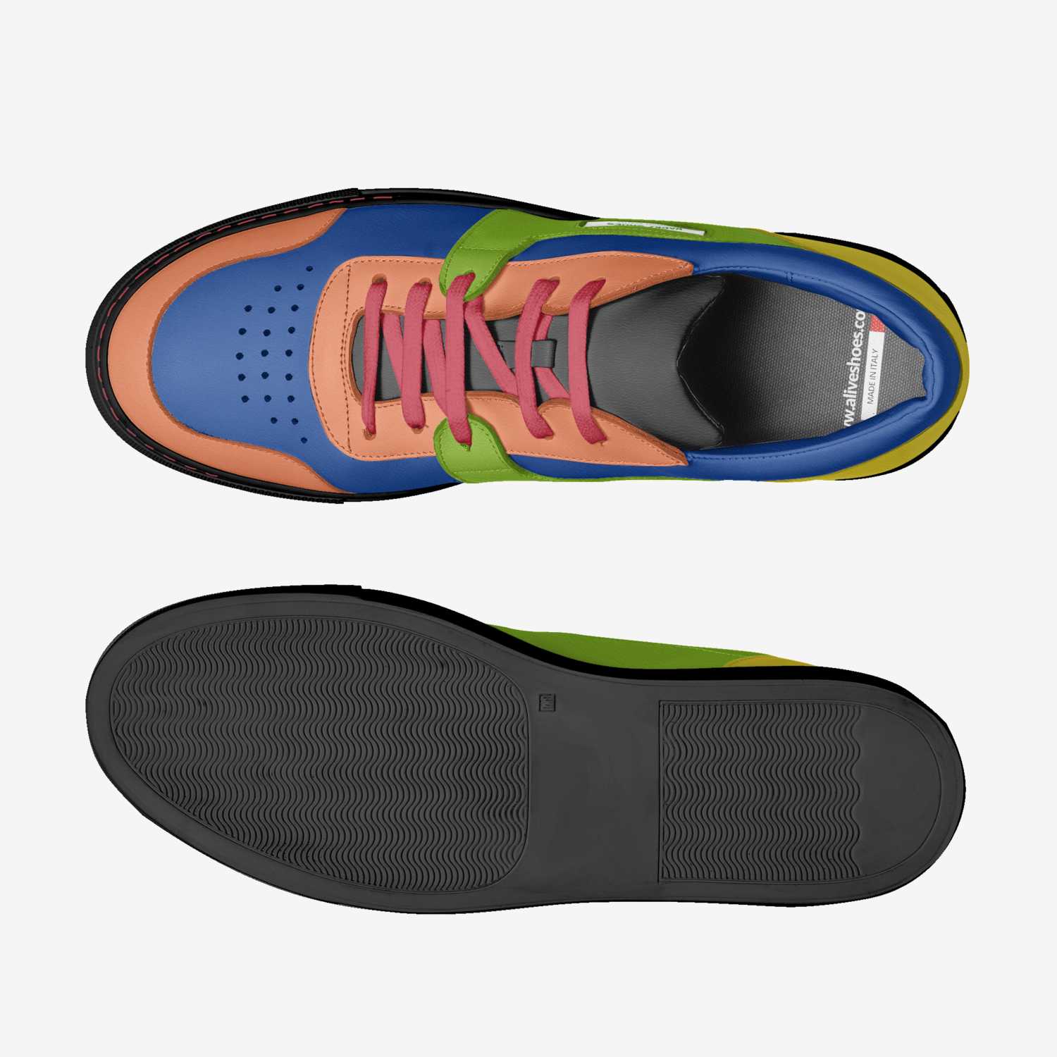 Wacky Shoes custom made in Italy shoes by Caleb Johnson | Top view