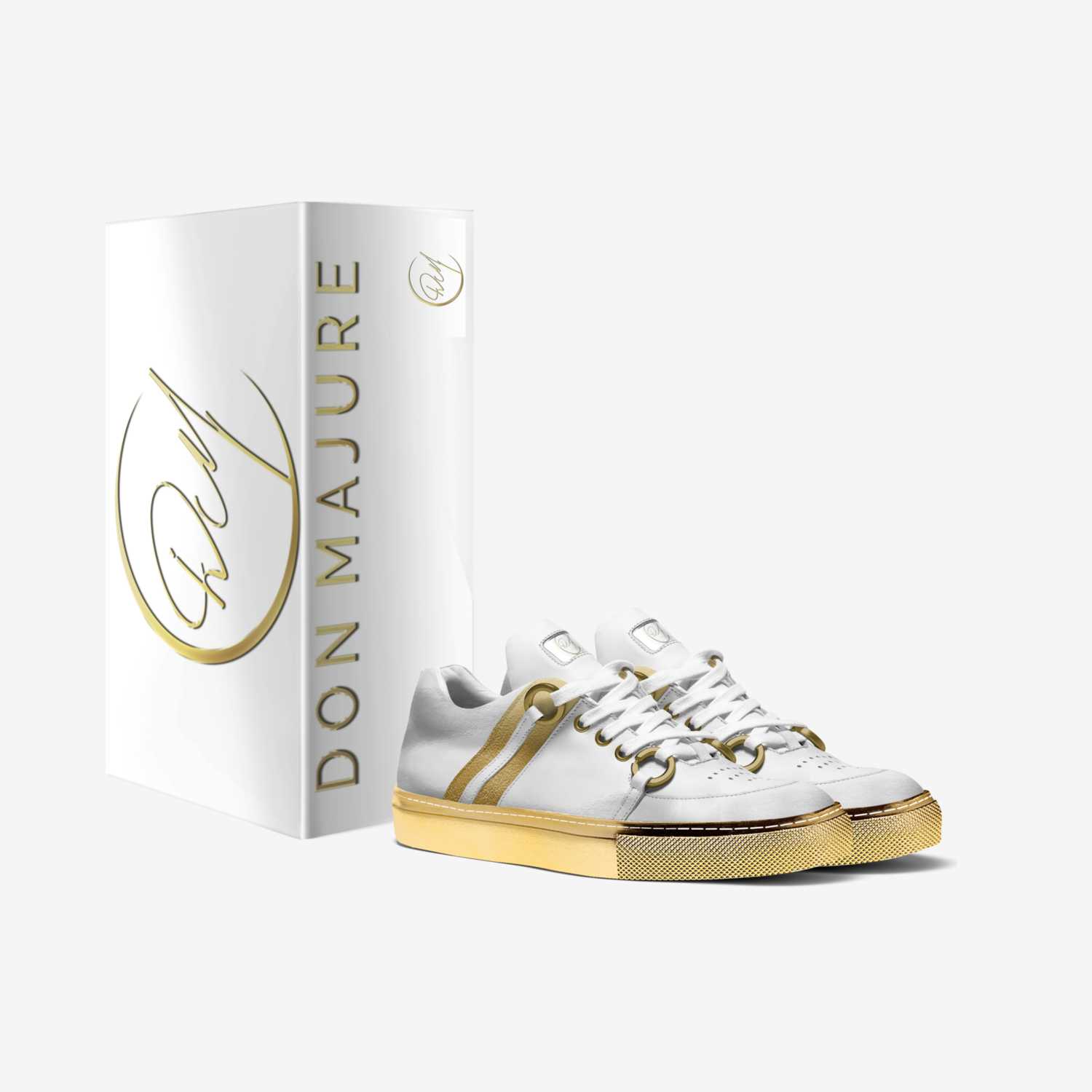 Majure RTL Gold custom made in Italy shoes by Donway Enterprises | Box view