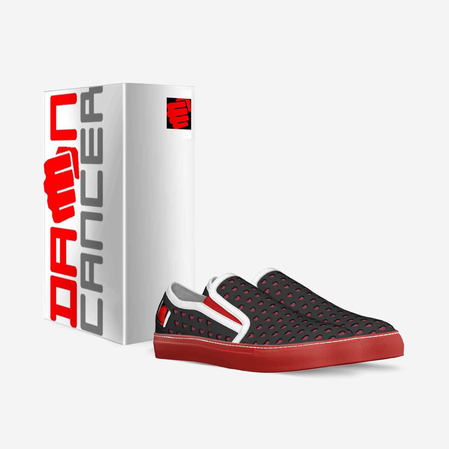 Damn Cancer custom made in Italy shoes by R’achelle Phillips | Box view