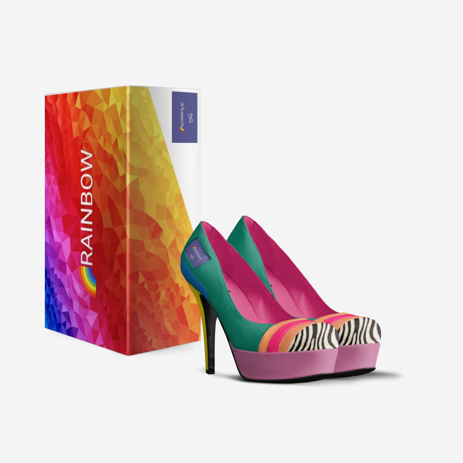  🌈RAINBOW By RC custom made in Italy shoes by Royal Carter | Box view