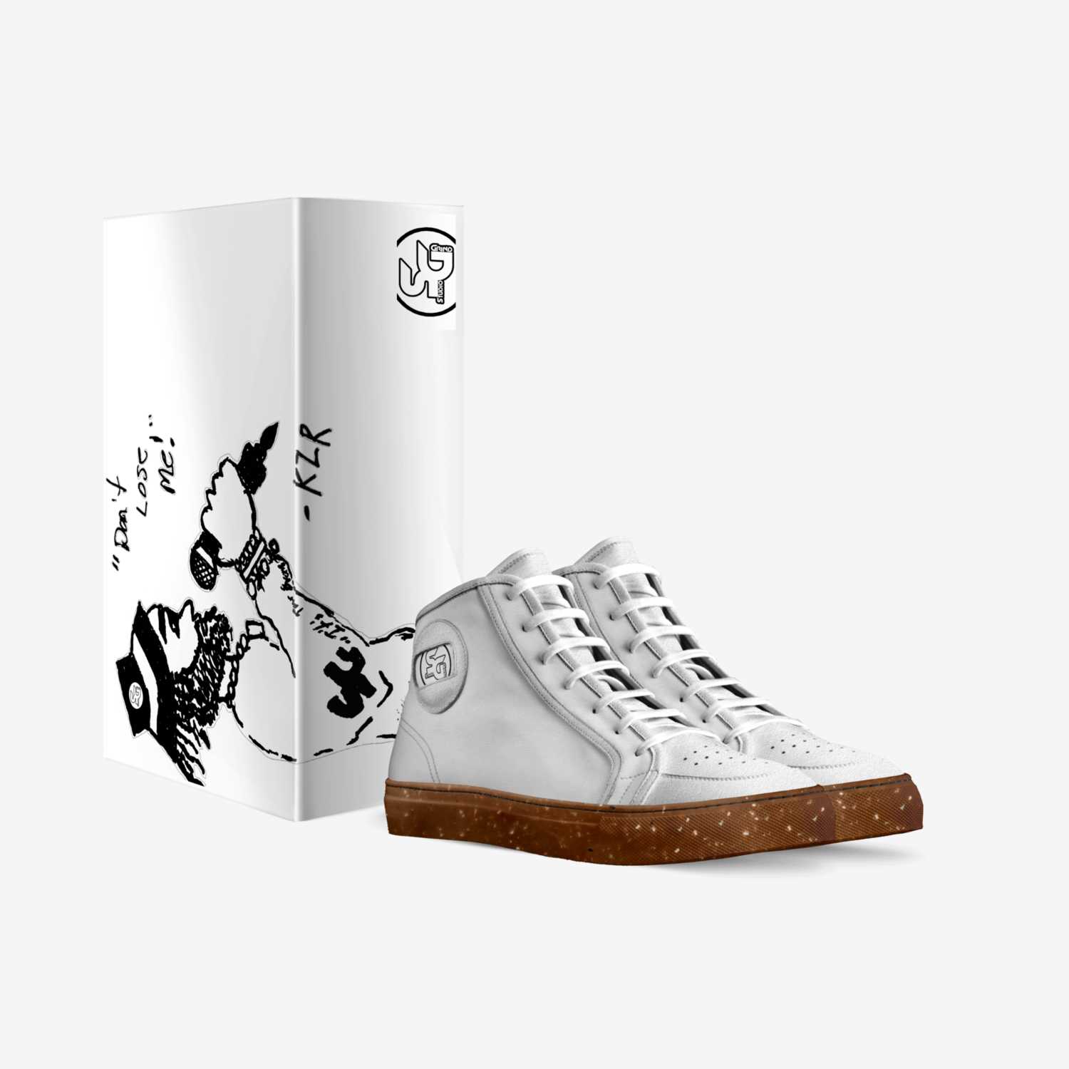 SG KZRz Mega white custom made in Italy shoes by Studiogrind Clothing Llc | Box view