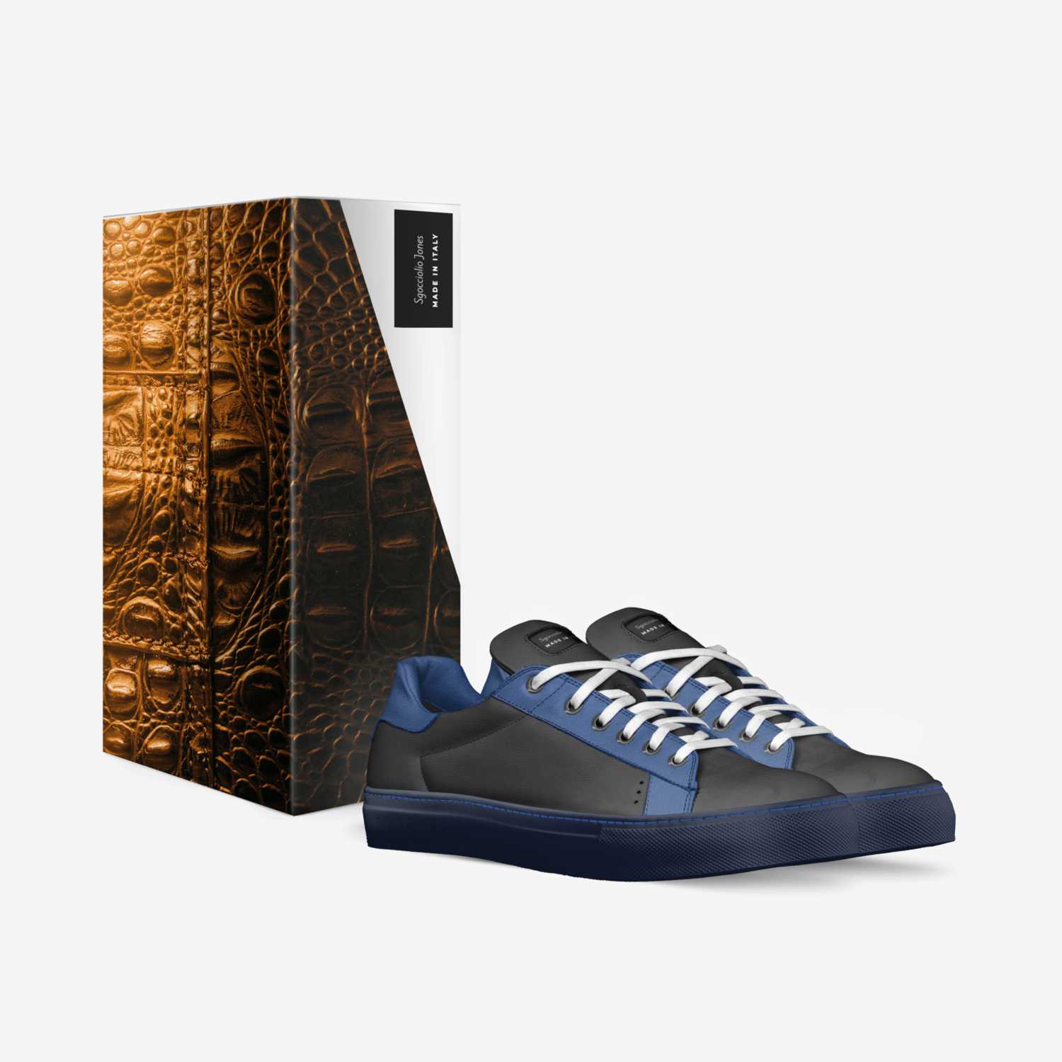 Sgocciolio Jones custom made in Italy shoes by Herman Jones | Box view