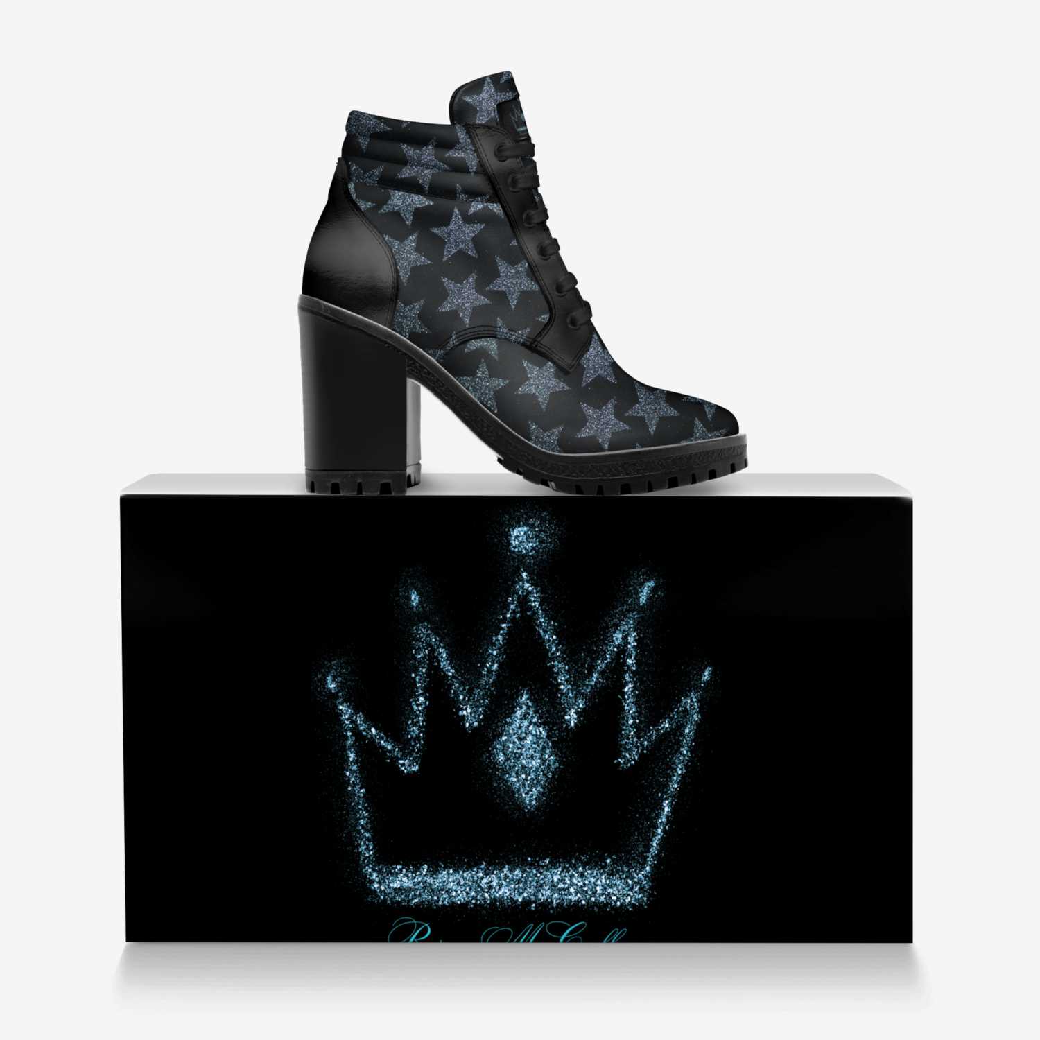 Shoes by Roscoe custom made in Italy shoes by Roscoe Mccall | Over box view