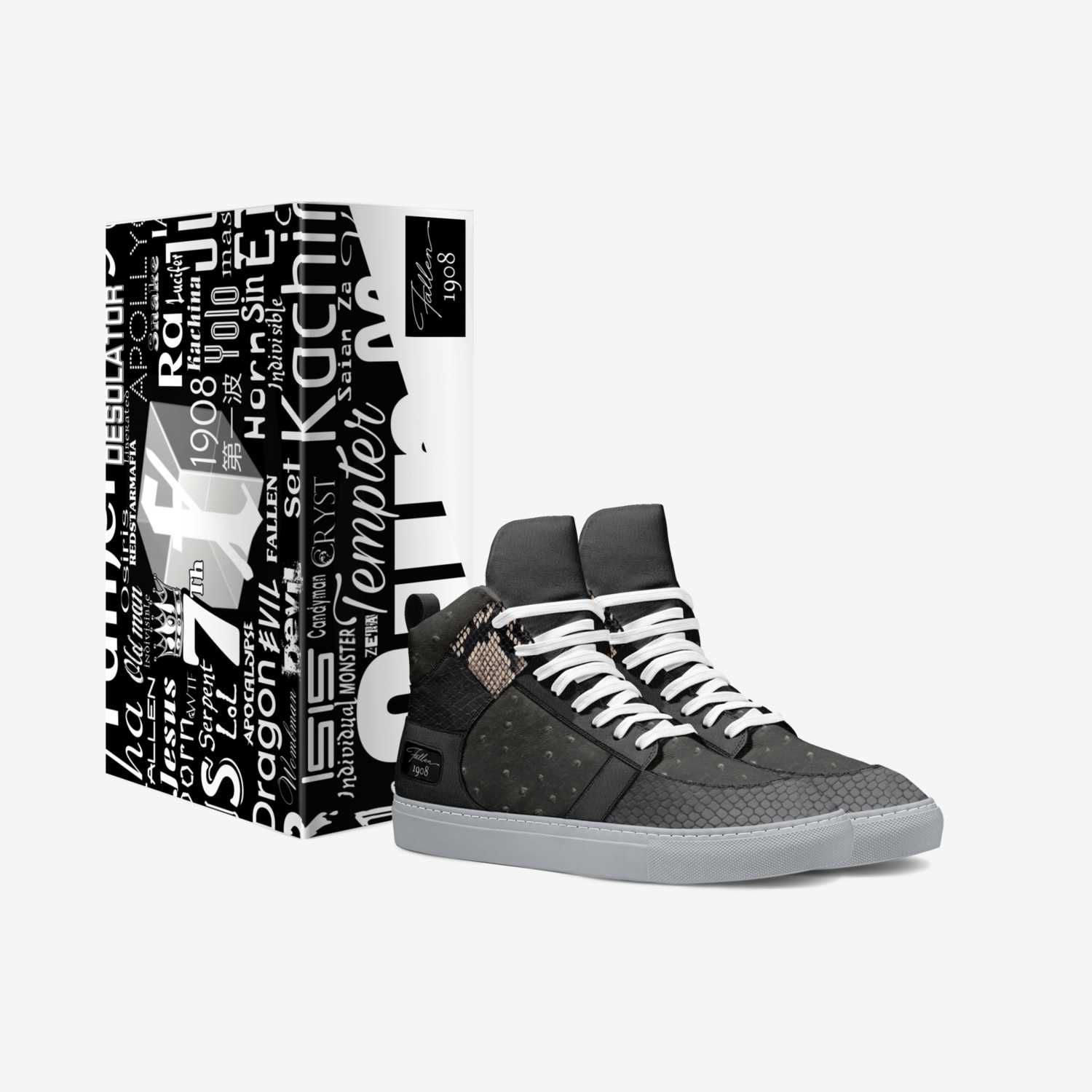 FALLEN 1908 custom made in Italy shoes by Redstar Mafia | Box view