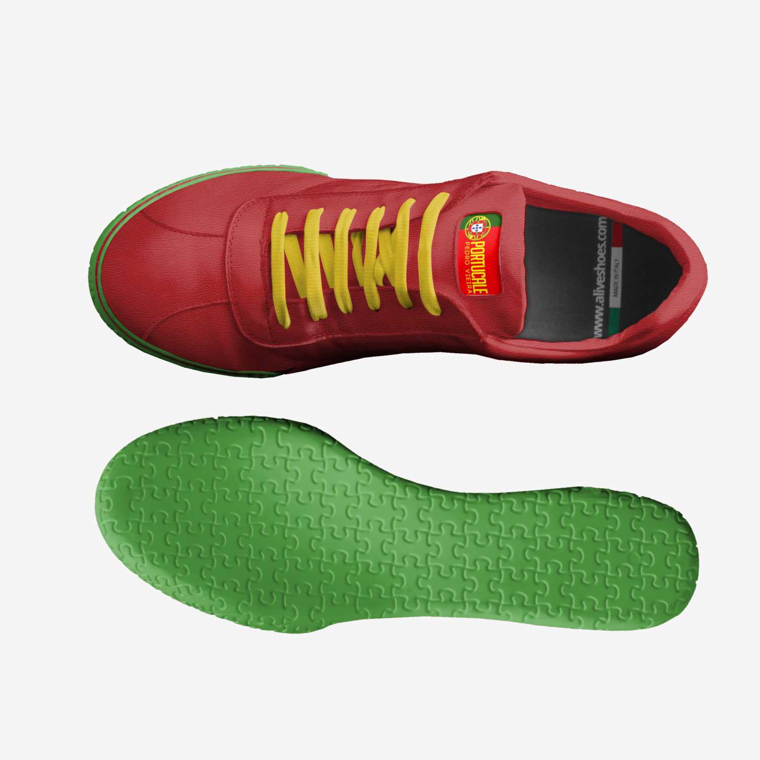 PORTUCALE custom made in Italy shoes by Agency Aliveshoes | Top view