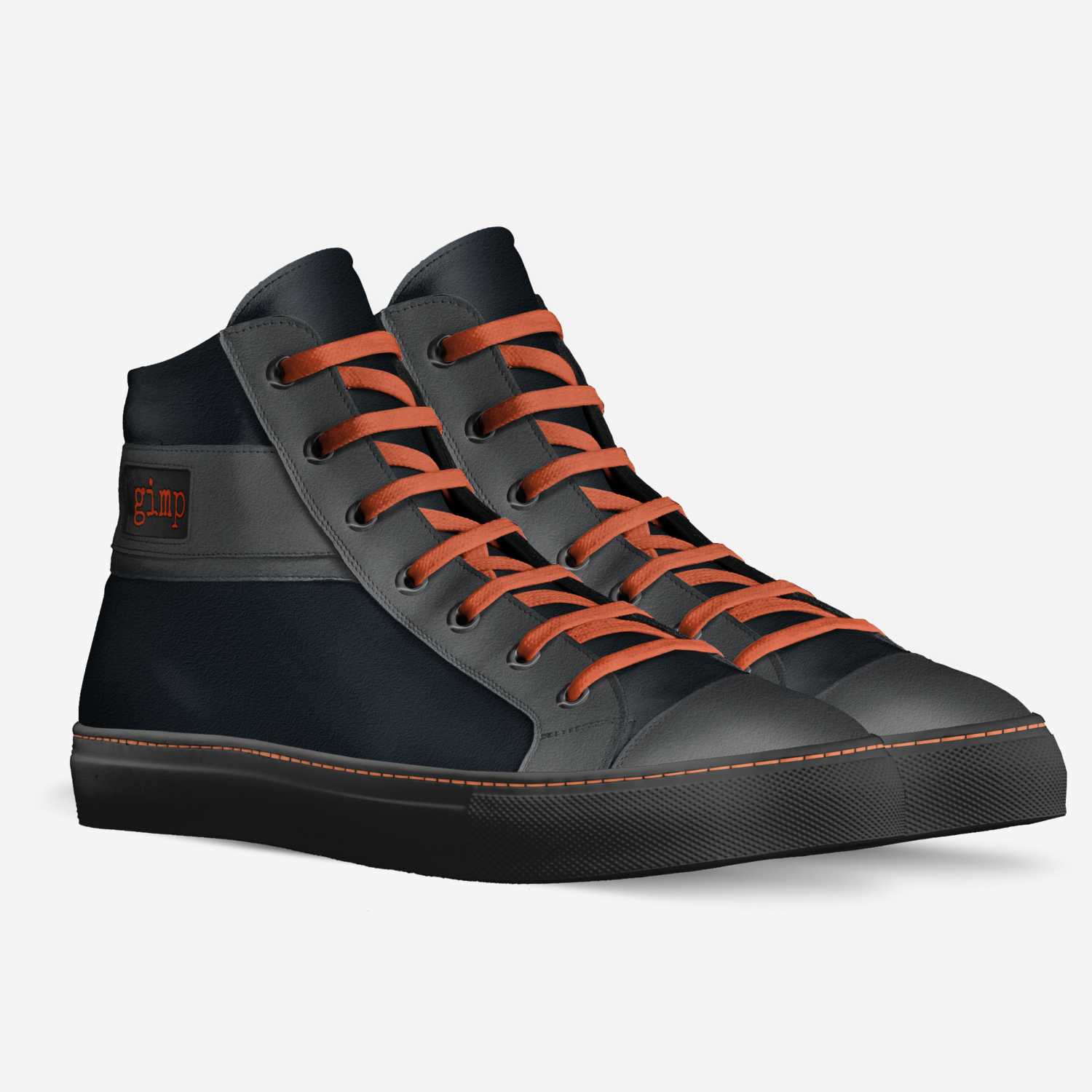 GIMP custom made in Italy shoes by Agency Aliveshoes | Double view